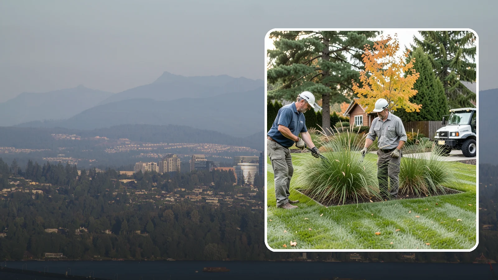 Ornamental Grass Cutting in Medina, King County, WA - Seasonal cutback of ornamental grasses to clear old growth and make way for fresh spring foliage.