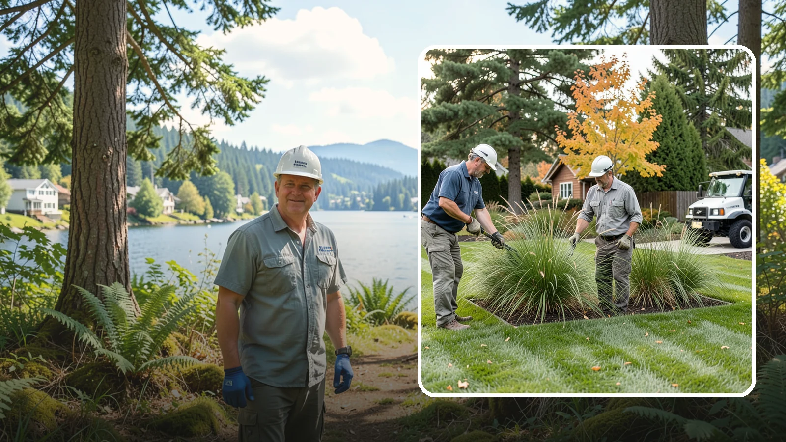 Ornamental Grass Cutting in Milton, King County, WA - Seasonal cutback of ornamental grasses to clear old growth and make way for fresh spring foliage.