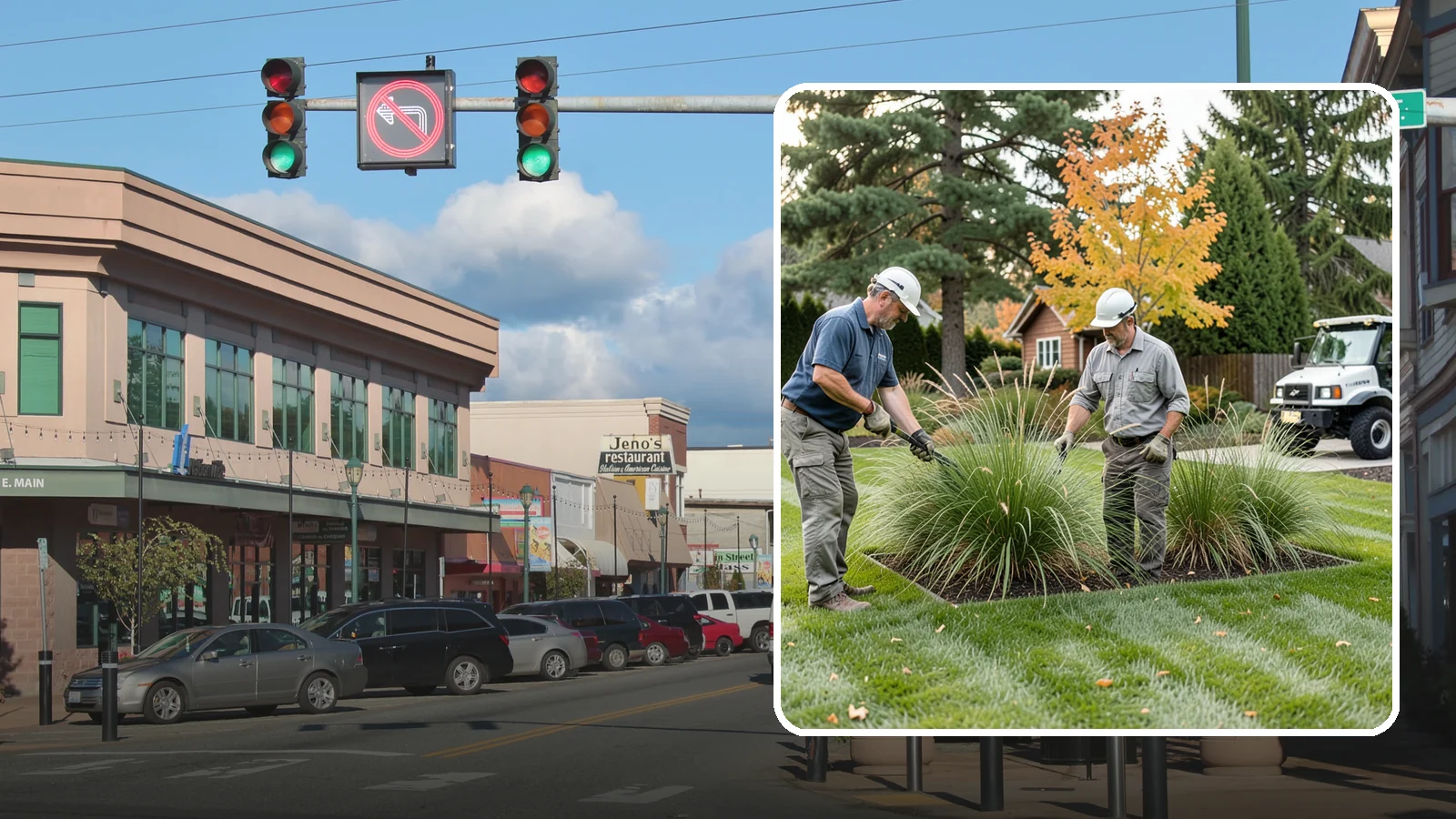 Ornamental Grass Cutting in Monroe, Snohomish County, WA - Seasonal cutback of ornamental grasses to clear old growth and make way for fresh spring foliage.
