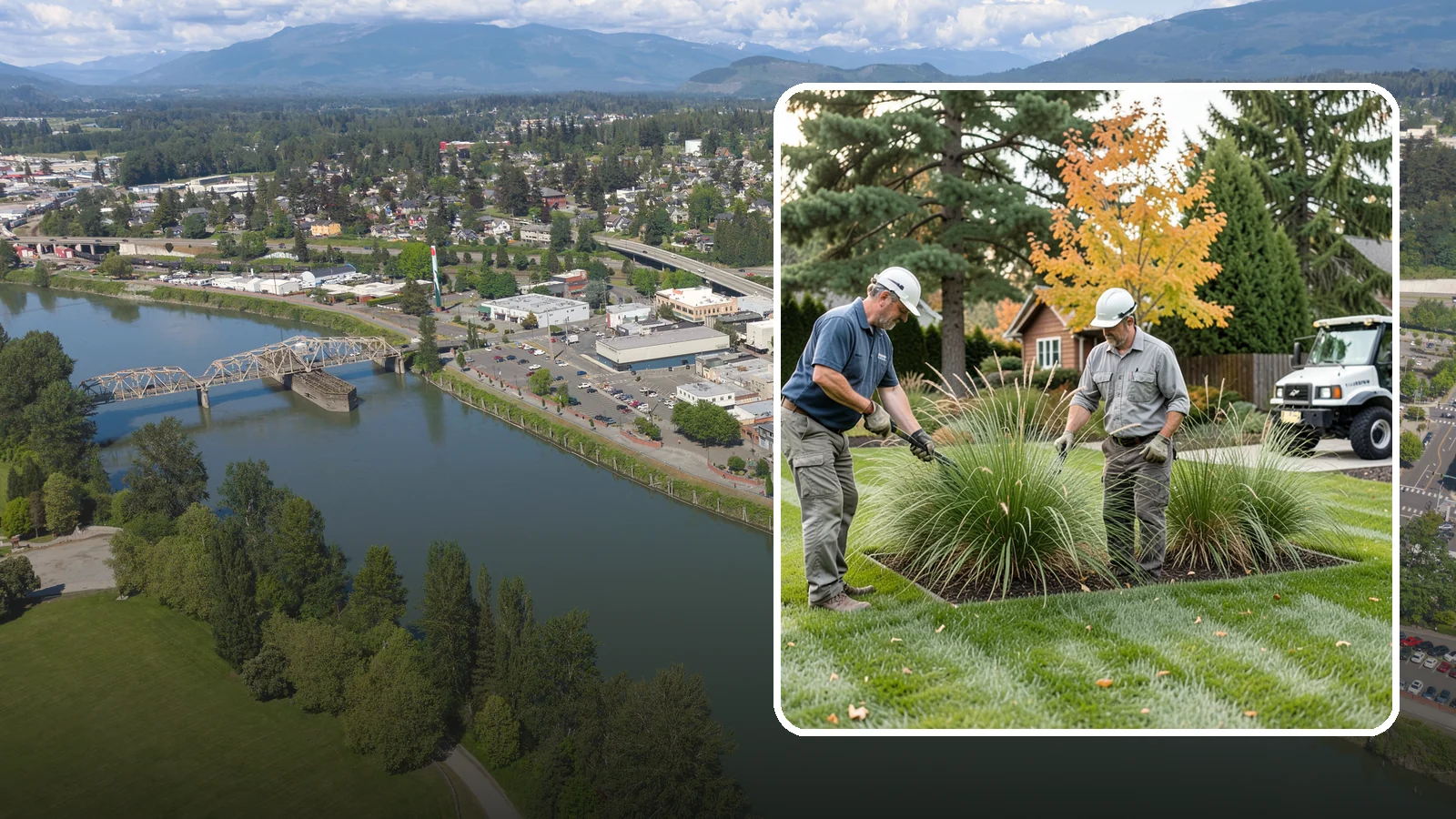 Ornamental Grass Cutting in Mount Vernon, Skagit County, WA - Seasonal cutback of ornamental grasses to clear old growth and make way for fresh spring foliage.