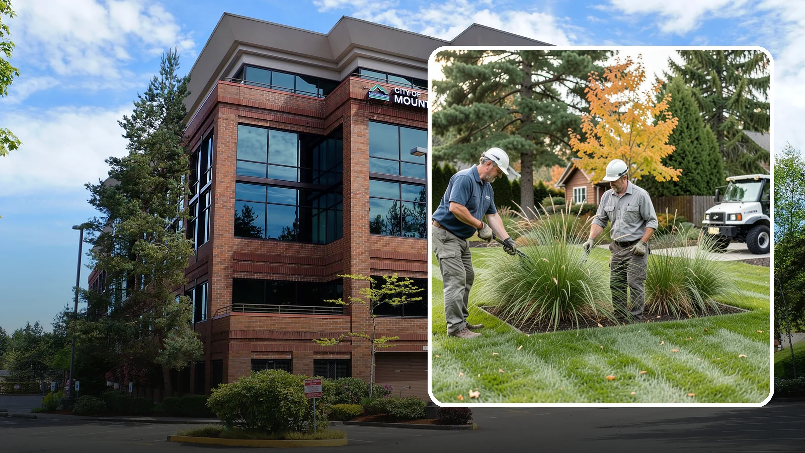 Ornamental Grass Cutting in Mountlake Terrace, Snohomish County, WA - Seasonal cutback of ornamental grasses to clear old growth and make way for fresh spring foliage.