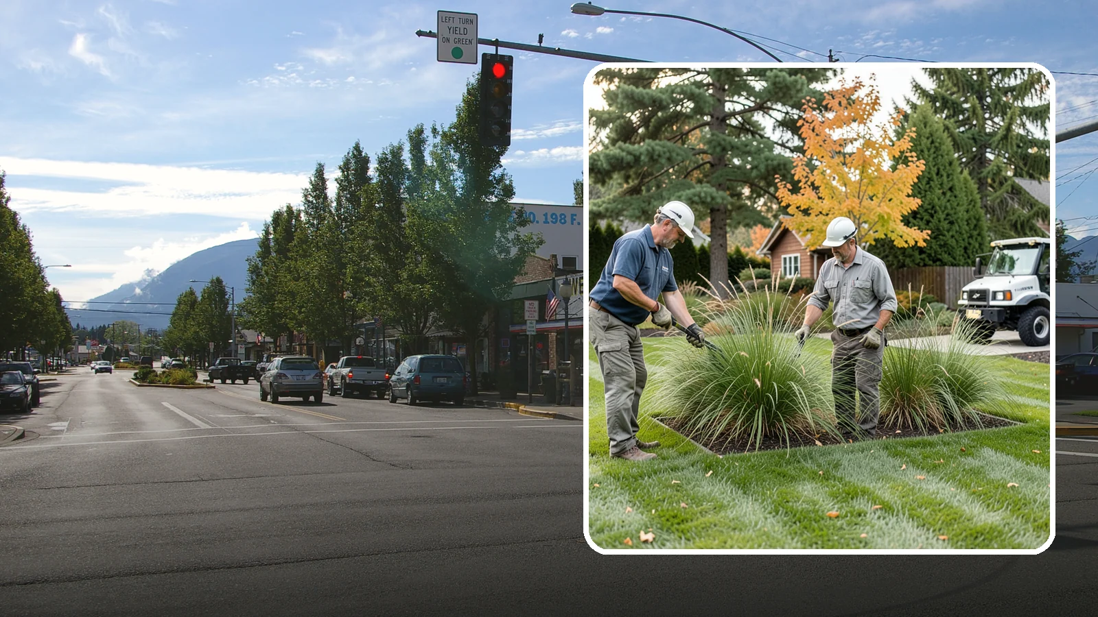 Ornamental Grass Cutting in North Bend, King County, WA - Seasonal cutback of ornamental grasses to clear old growth and make way for fresh spring foliage.