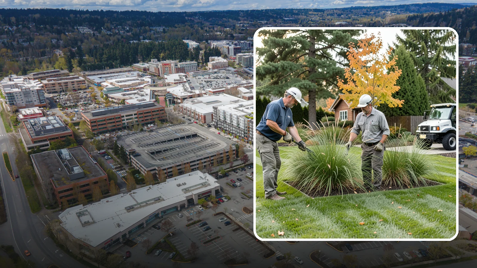 Ornamental Grass Cutting in Redmond, King County, WA - Seasonal cutback of ornamental grasses to clear old growth and make way for fresh spring foliage.