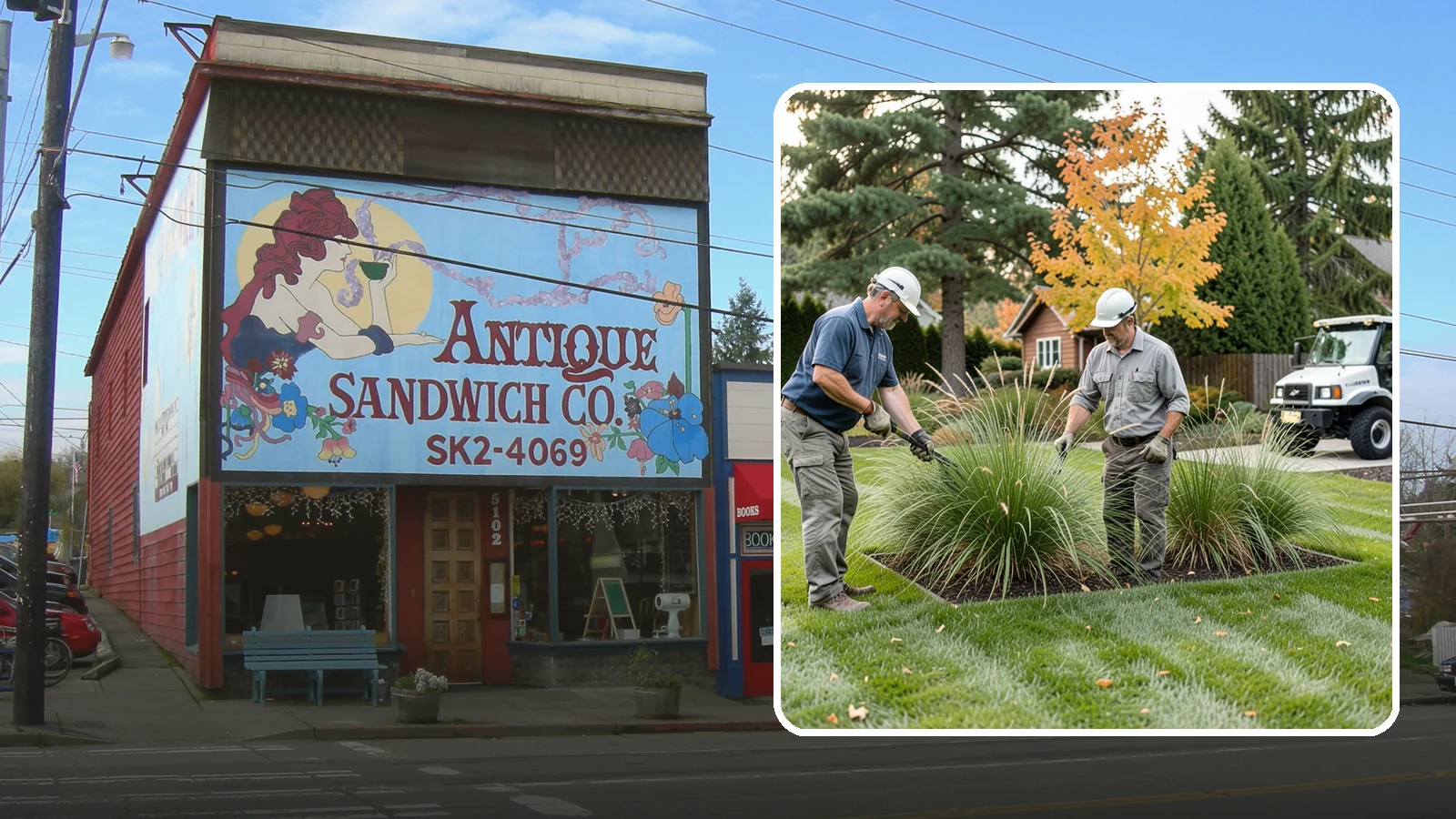 Ornamental Grass Cutting in Ruston, Pierce County, WA - Seasonal cutback of ornamental grasses to clear old growth and make way for fresh spring foliage.