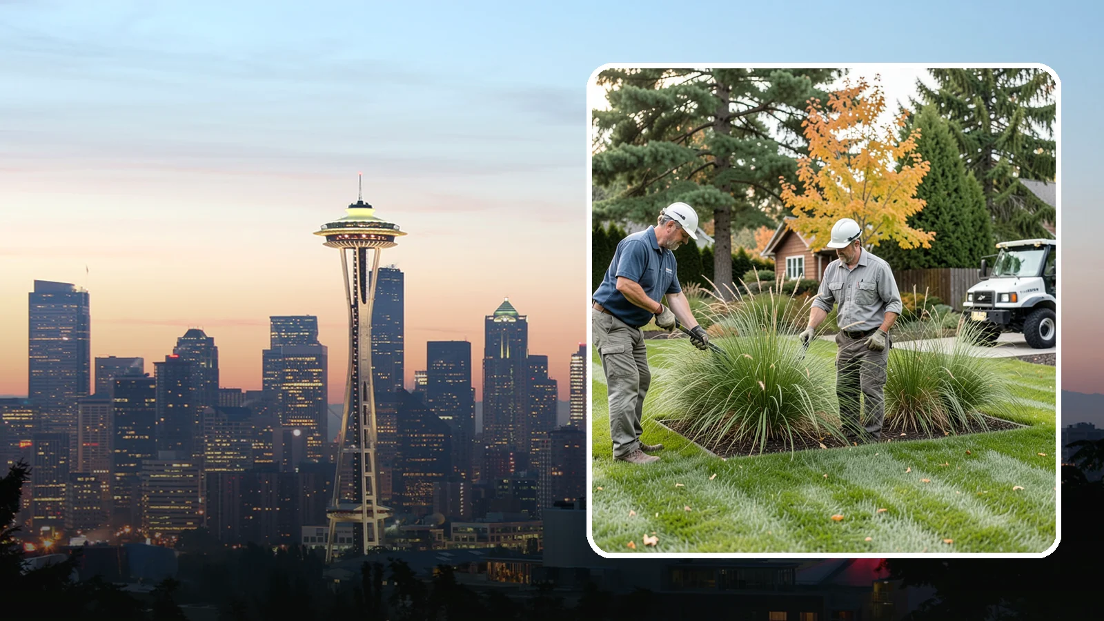 Ornamental Grass Cutting in Seattle, King County, WA - Seasonal cutback of ornamental grasses to clear old growth and make way for fresh spring foliage.