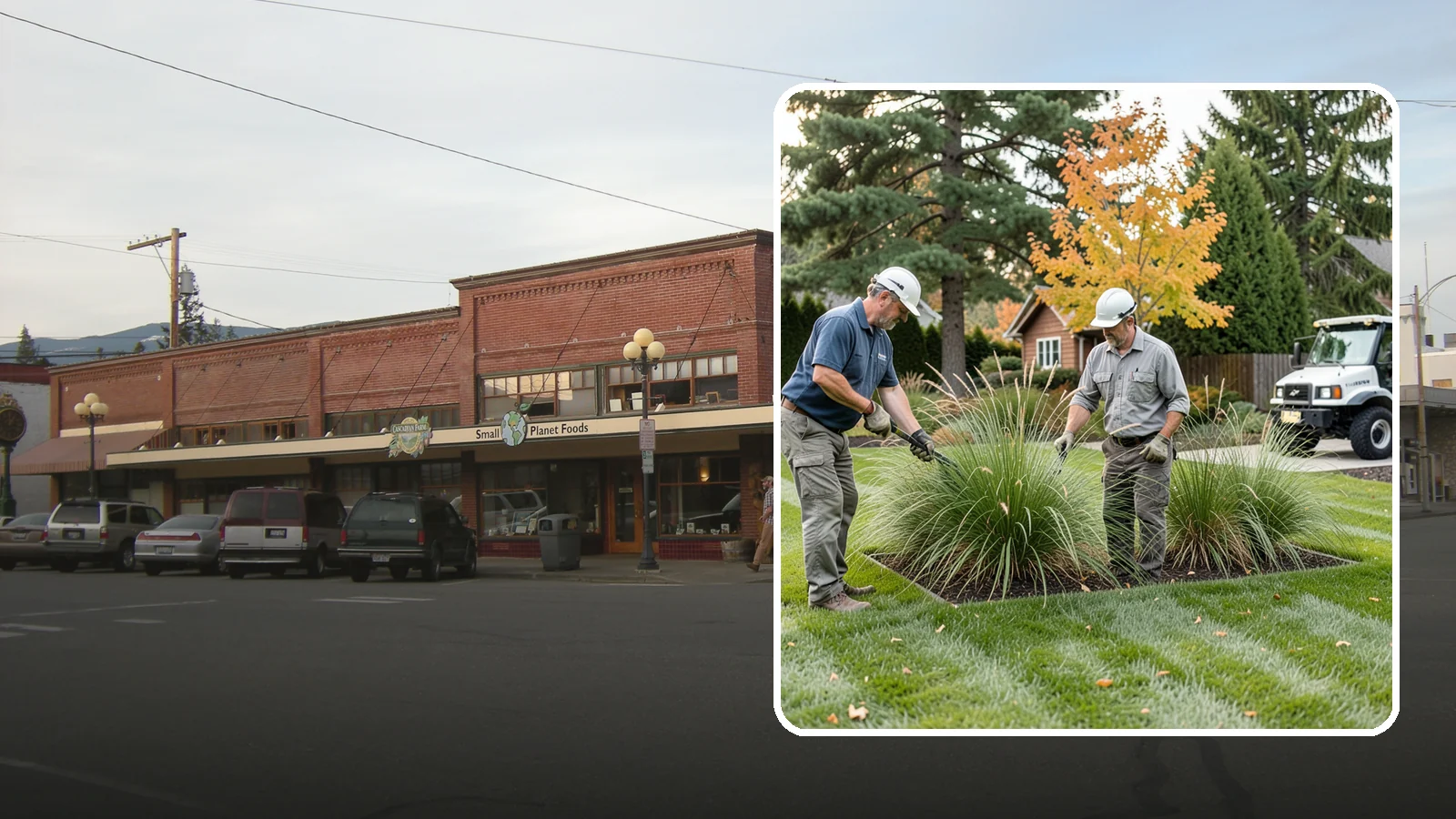 Ornamental Grass Cutting in Sedro-Woolley, Skagit County, WA - Seasonal cutback of ornamental grasses to clear old growth and make way for fresh spring foliage.
