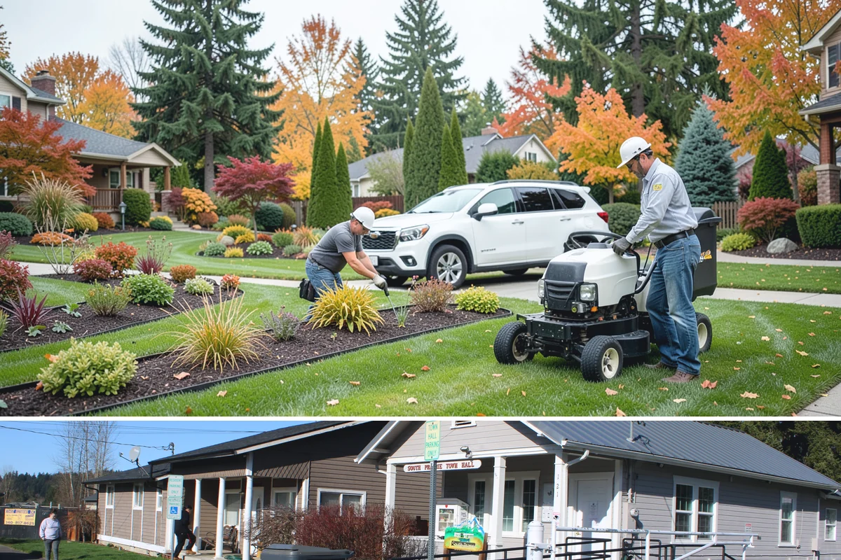 Ornamental Grass Cutting in South Prairie, Pierce County, WA - Best cut back in late winter to early spring before new growth starts.