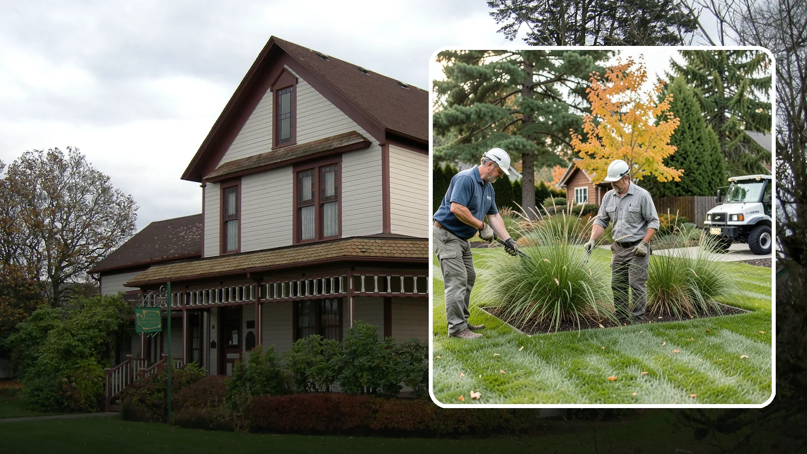 Ornamental Grass Cutting in Sumner, Pierce County, WA - Seasonal cutback of ornamental grasses to clear old growth and make way for fresh spring foliage.