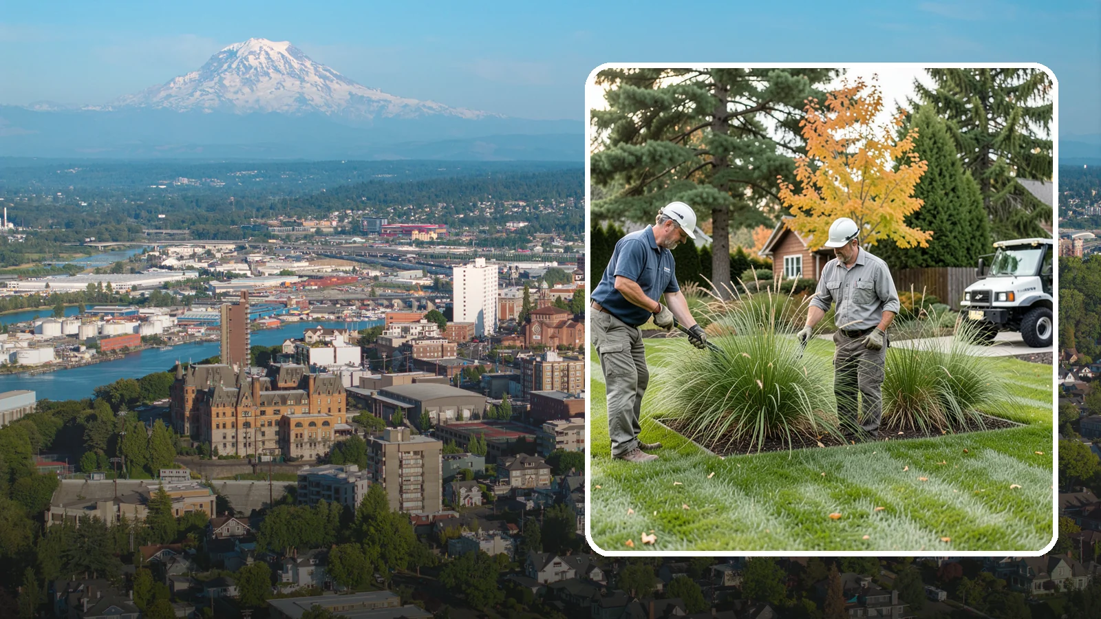 Ornamental Grass Cutting in Tacoma, Pierce County, WA - Seasonal cutback of ornamental grasses to clear old growth and make way for fresh spring foliage.