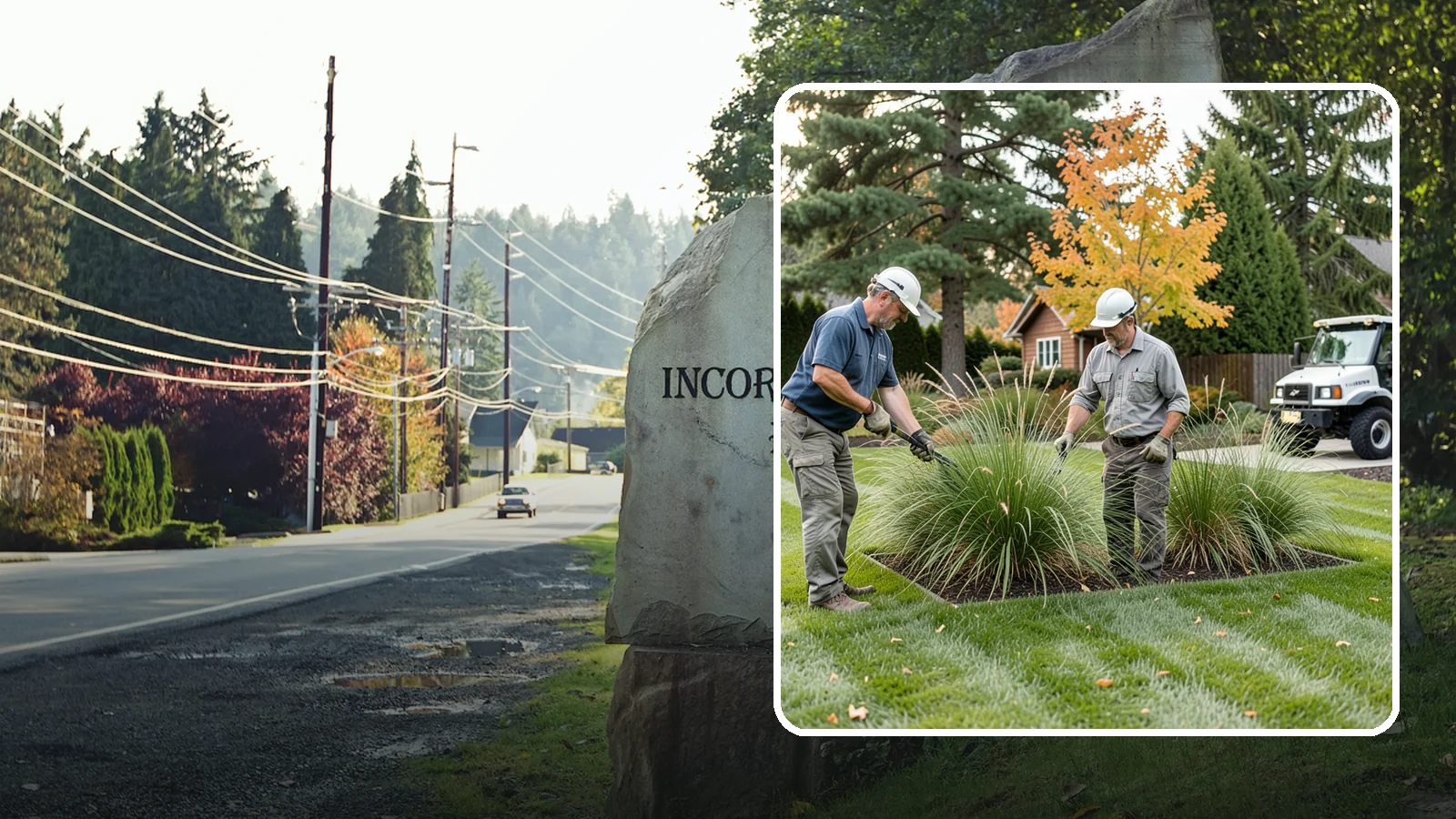 Ornamental Grass Cutting in Wilkeson, Pierce County, WA - Seasonal cutback of ornamental grasses to clear old growth and make way for fresh spring foliage.