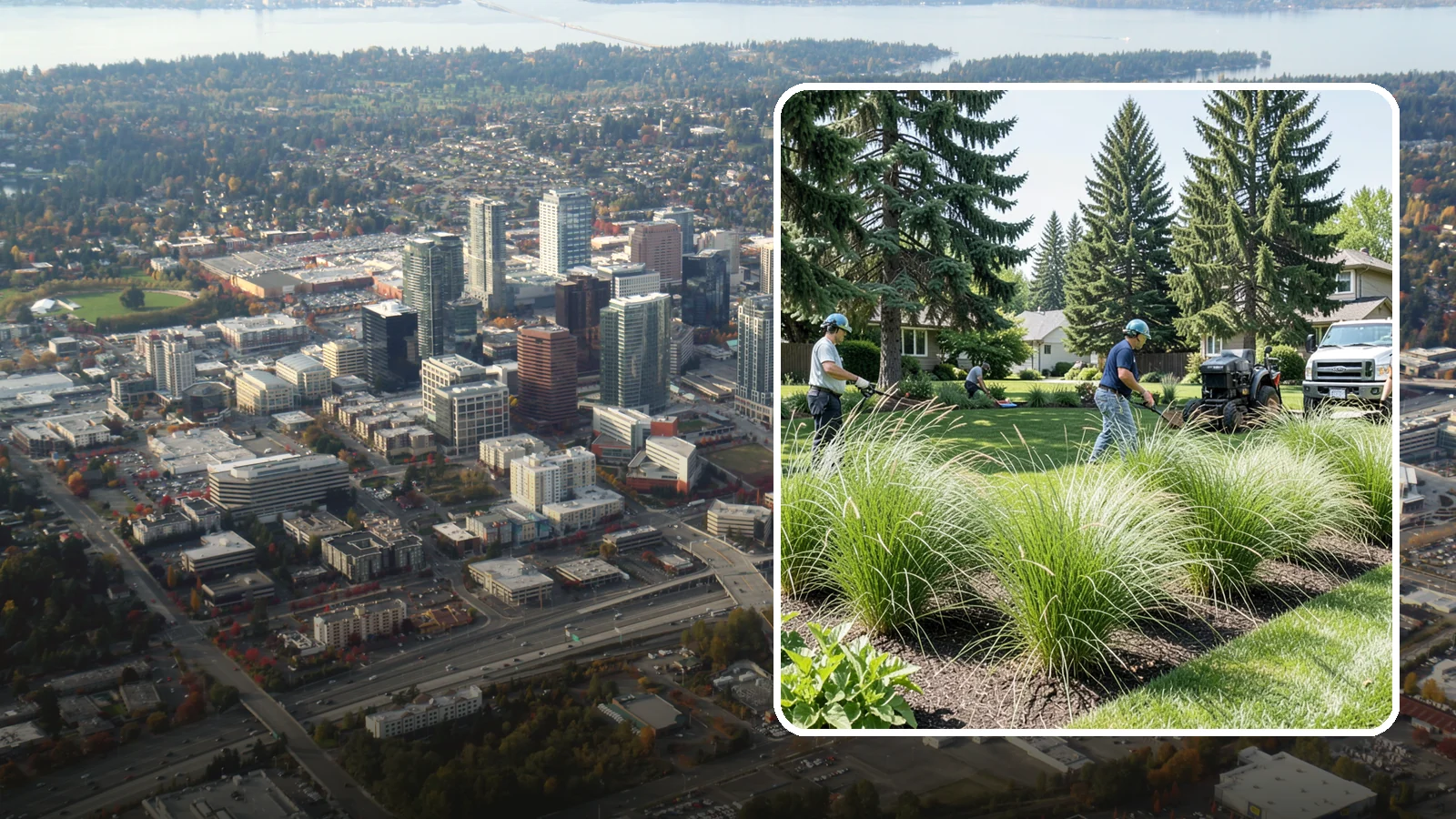 Ornamental Grass Planting in Bellevue, King County, WA - We plant ornamental grasses that add graceful movement and texture to Northwest landscapes.