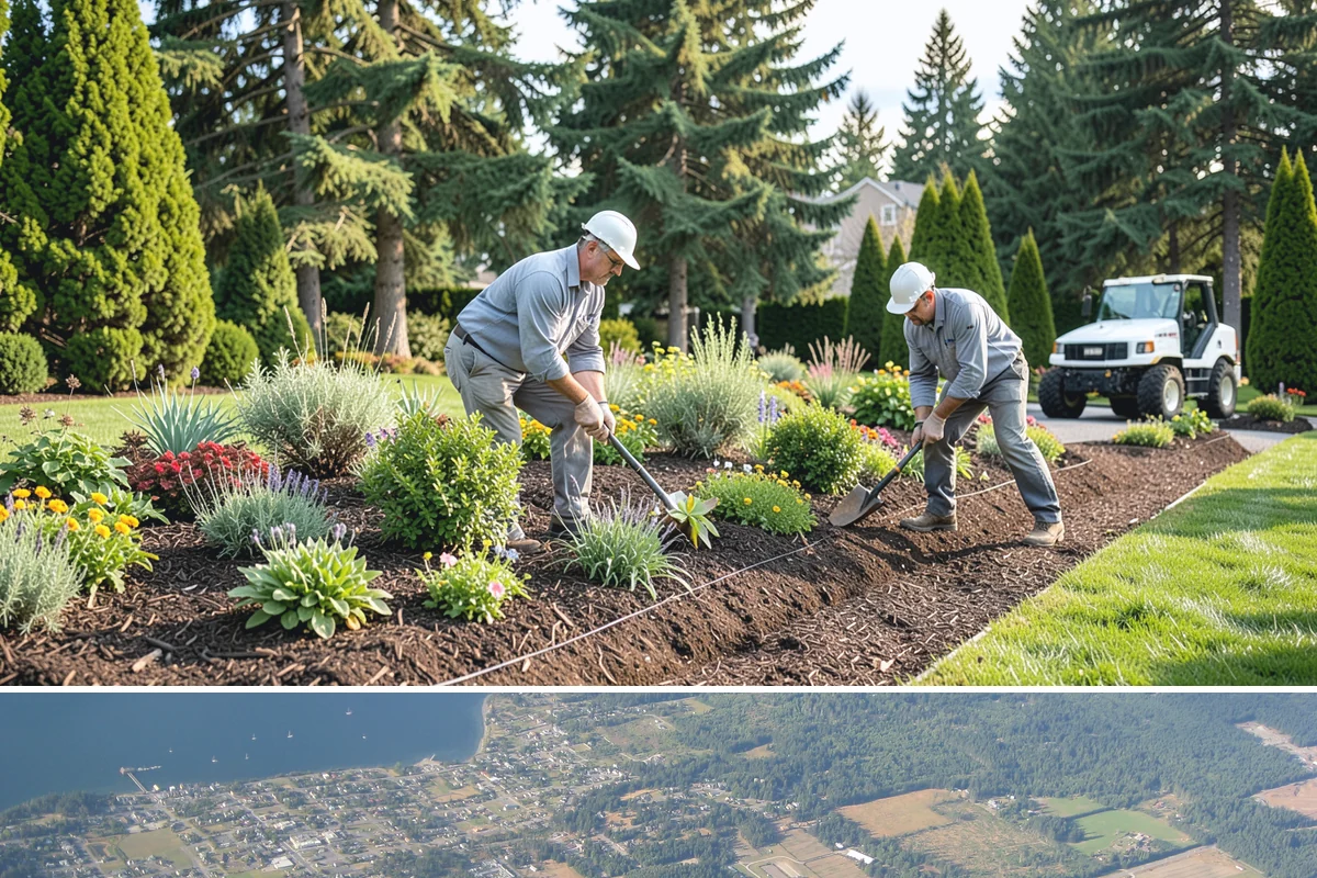 Ornamental Grass Planting in Coupeville, Island County, WA - Spring planting gives ornamental grasses a full Northwest growing season to establish before their first winter dormancy.