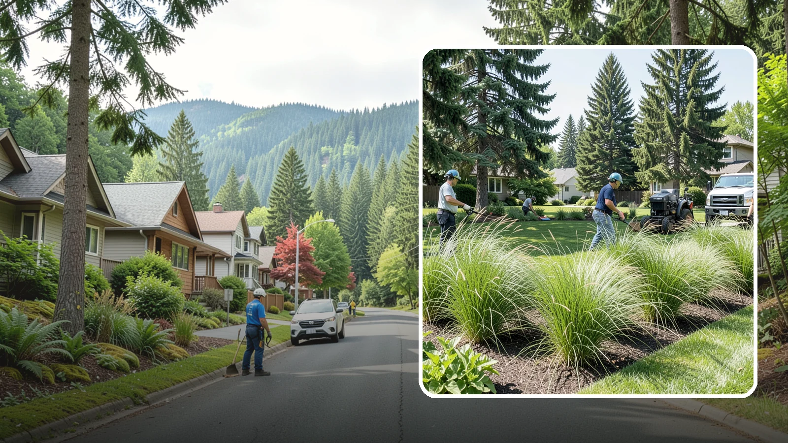 Ornamental Grass Planting in Darrington, Snohomish County, WA - We plant ornamental grasses that add graceful movement and texture to Northwest landscapes.