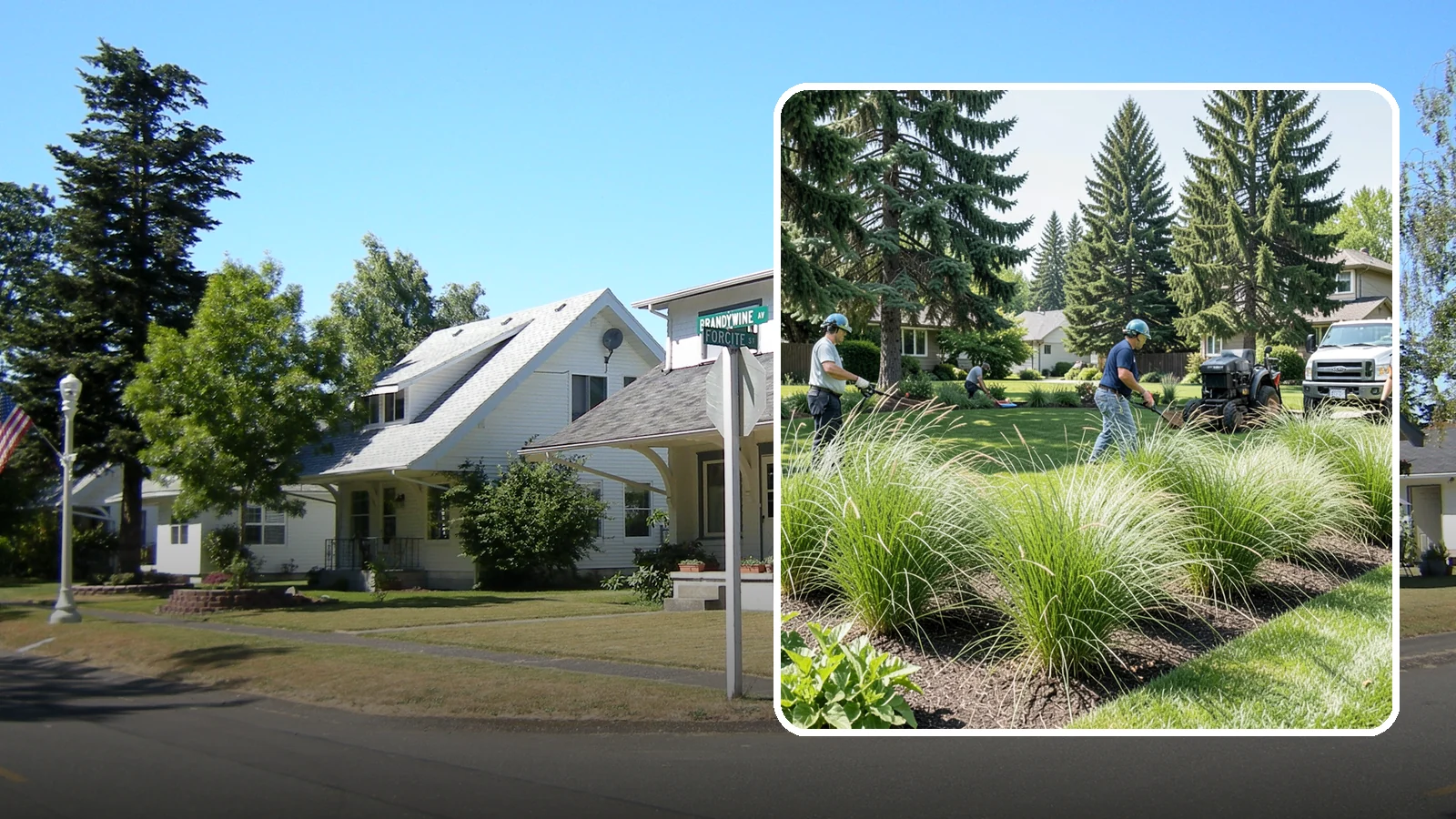 Ornamental Grass Planting in DuPont, Pierce County, WA - We plant ornamental grasses that add graceful movement and texture to Northwest landscapes.