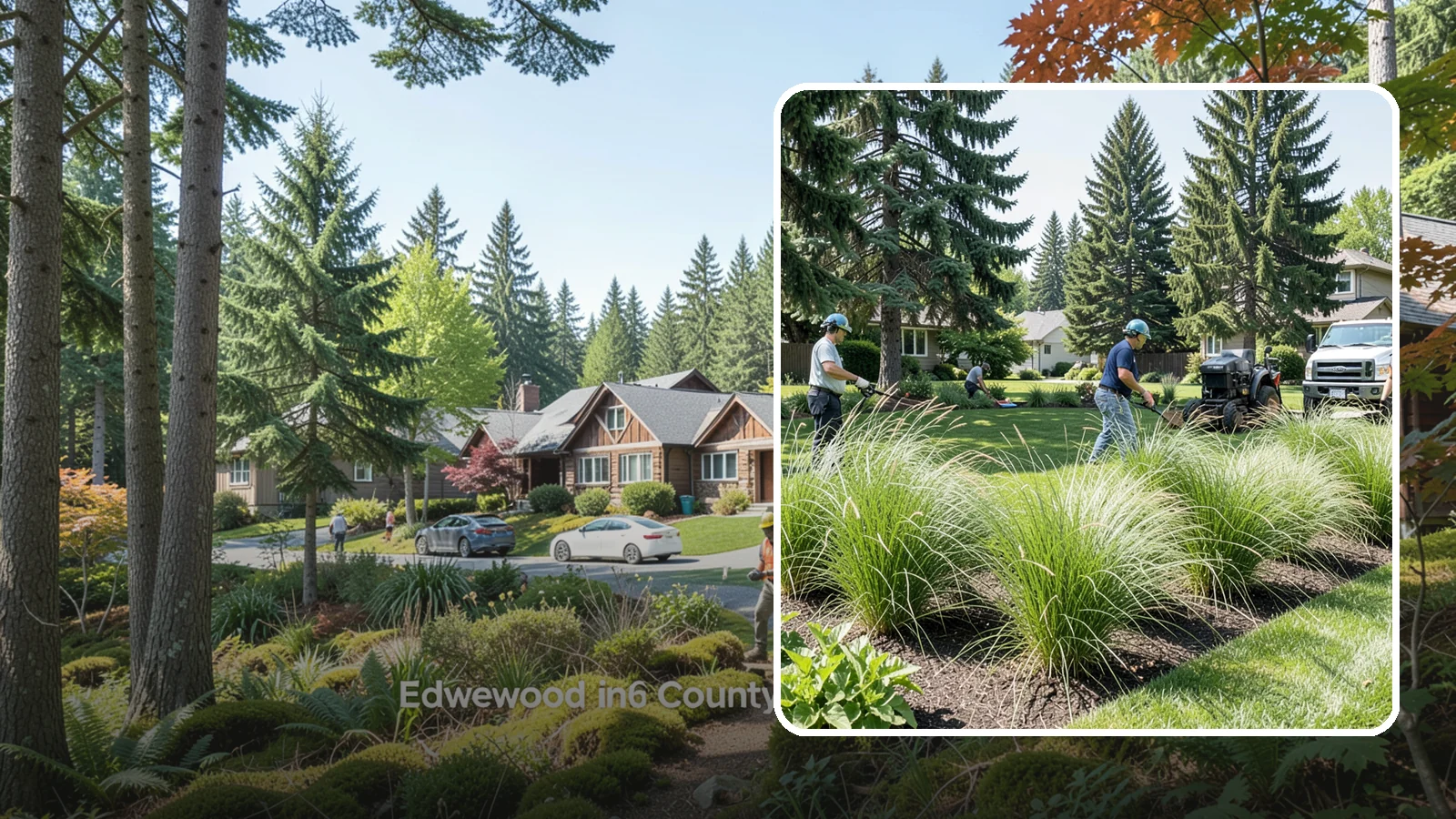 Ornamental Grass Planting in Edgewood, Pierce County, WA - We plant ornamental grasses that add graceful movement and texture to Northwest landscapes.