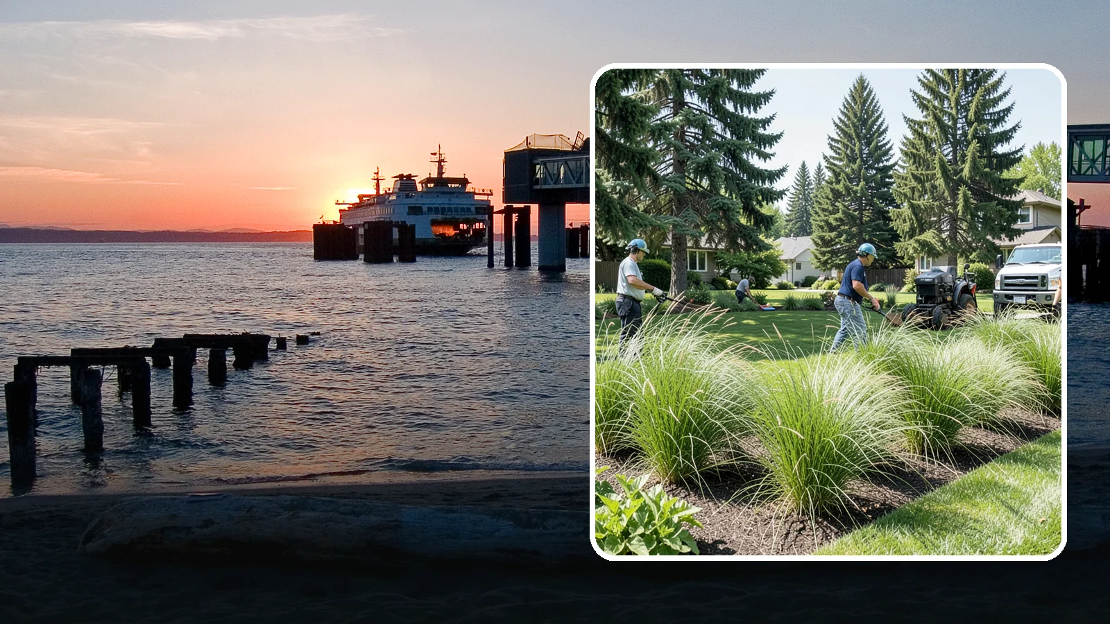 Ornamental Grass Planting in Edmonds, Snohomish County, WA - We plant ornamental grasses that add graceful movement and texture to Northwest landscapes.