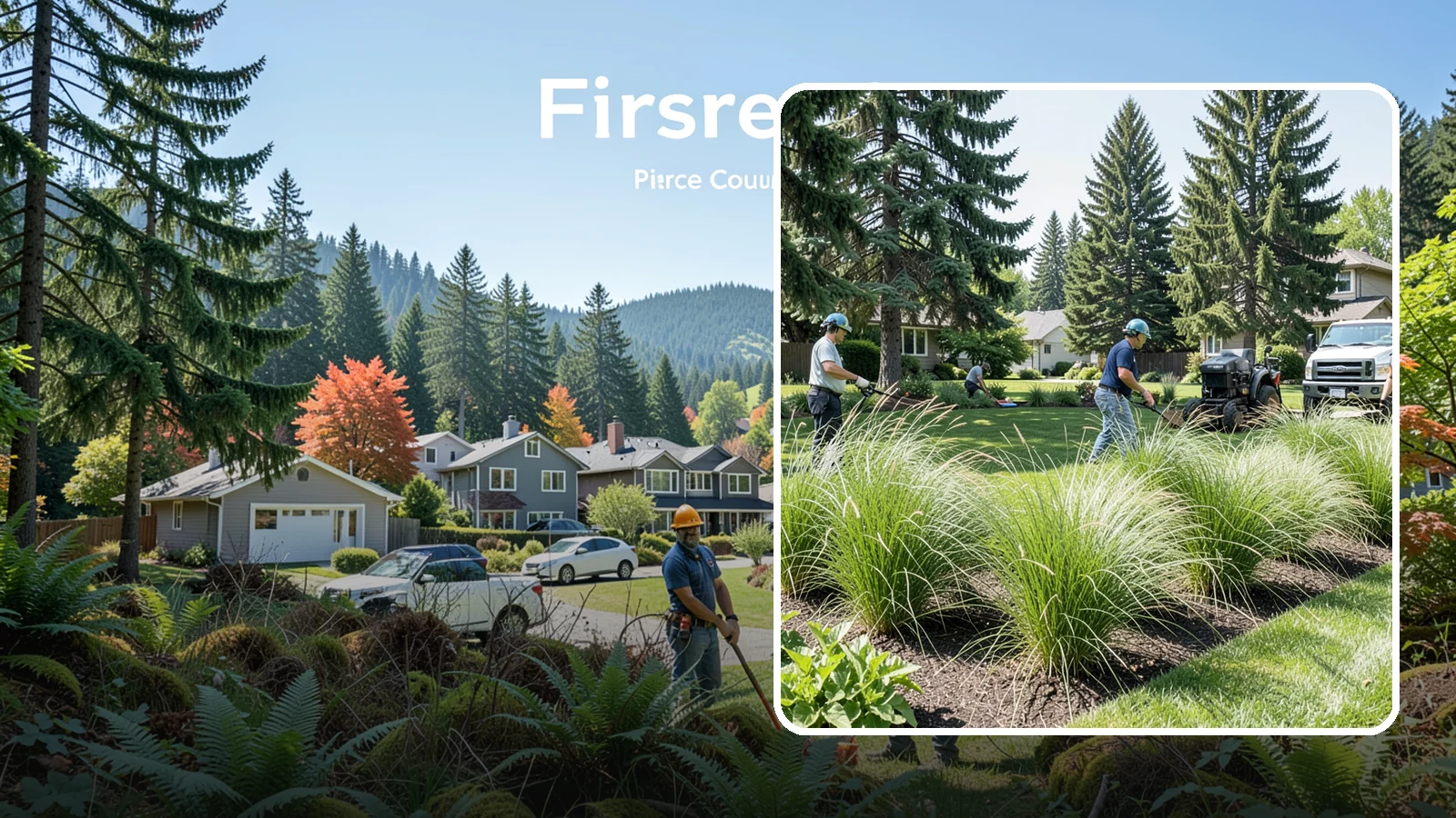 Ornamental Grass Planting in Fircrest, Pierce County, WA - We plant ornamental grasses that add graceful movement and texture to Northwest landscapes.