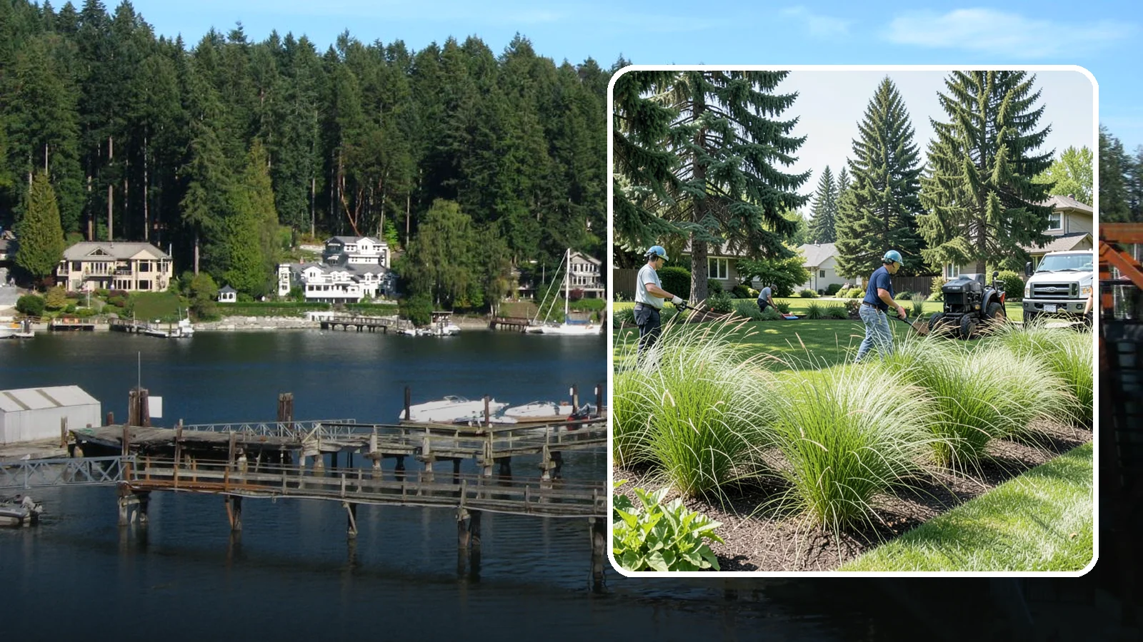 Ornamental Grass Planting in Gig Harbor, Pierce County, WA - We plant ornamental grasses that add graceful movement and texture to Northwest landscapes.