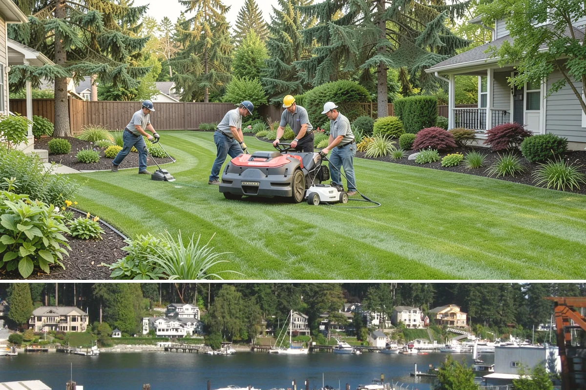 Ornamental Grass Planting in Gig Harbor, Pierce County, WA - Spring planting gives ornamental grasses a full Northwest growing season to establish before their first winter dormancy.