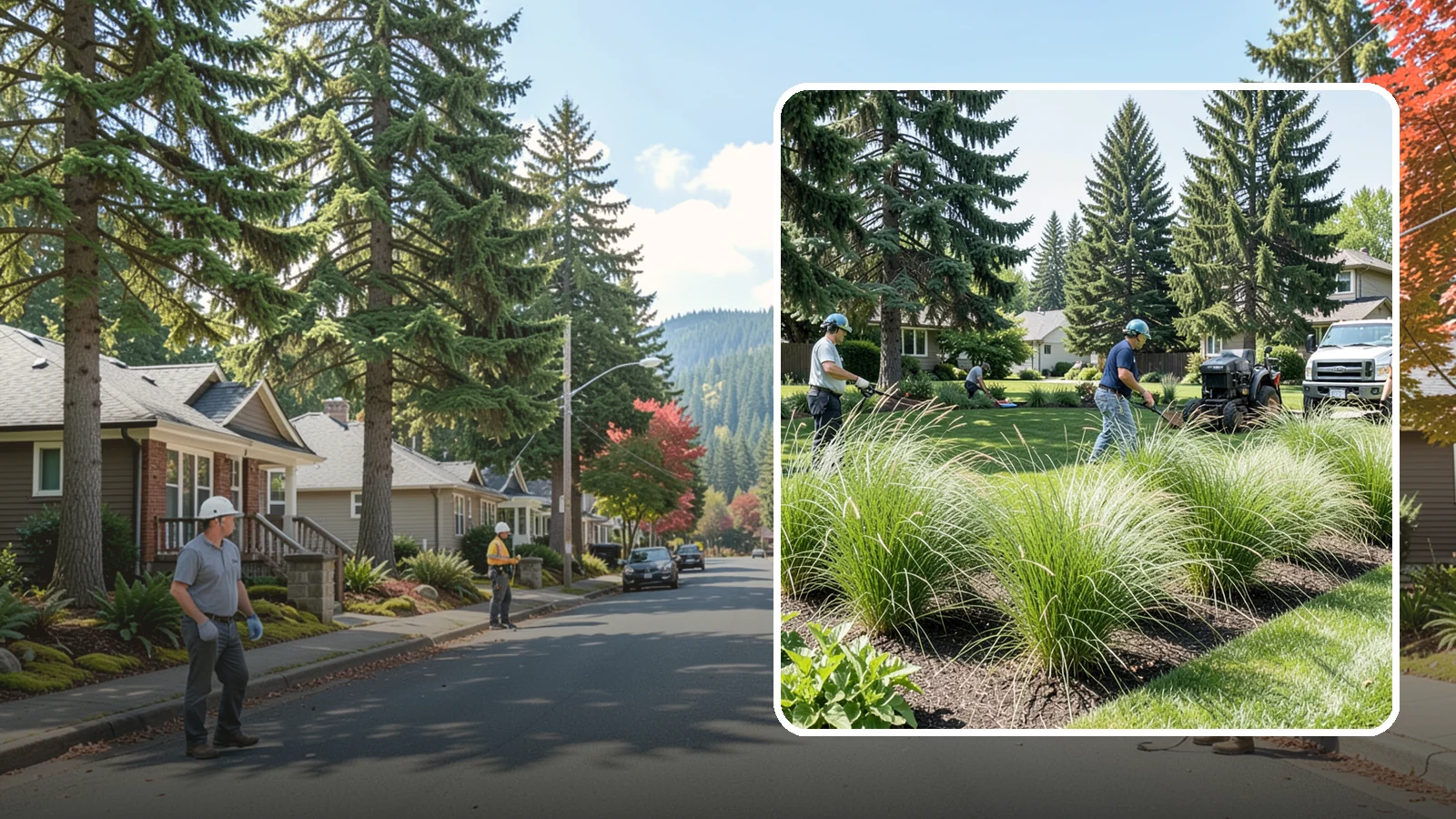 Ornamental Grass Planting in Hunts Point, King County, WA - We plant ornamental grasses that add graceful movement and texture to Northwest landscapes.