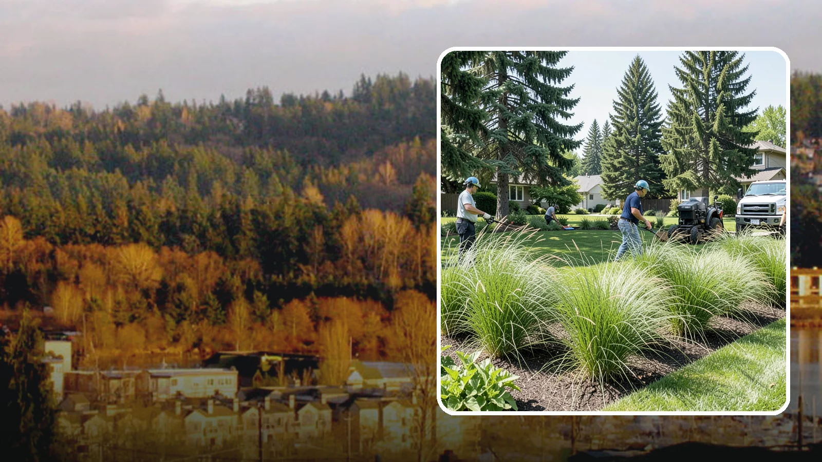 Ornamental Grass Planting in Kenmore, King County, WA - We plant ornamental grasses that add graceful movement and texture to Northwest landscapes.