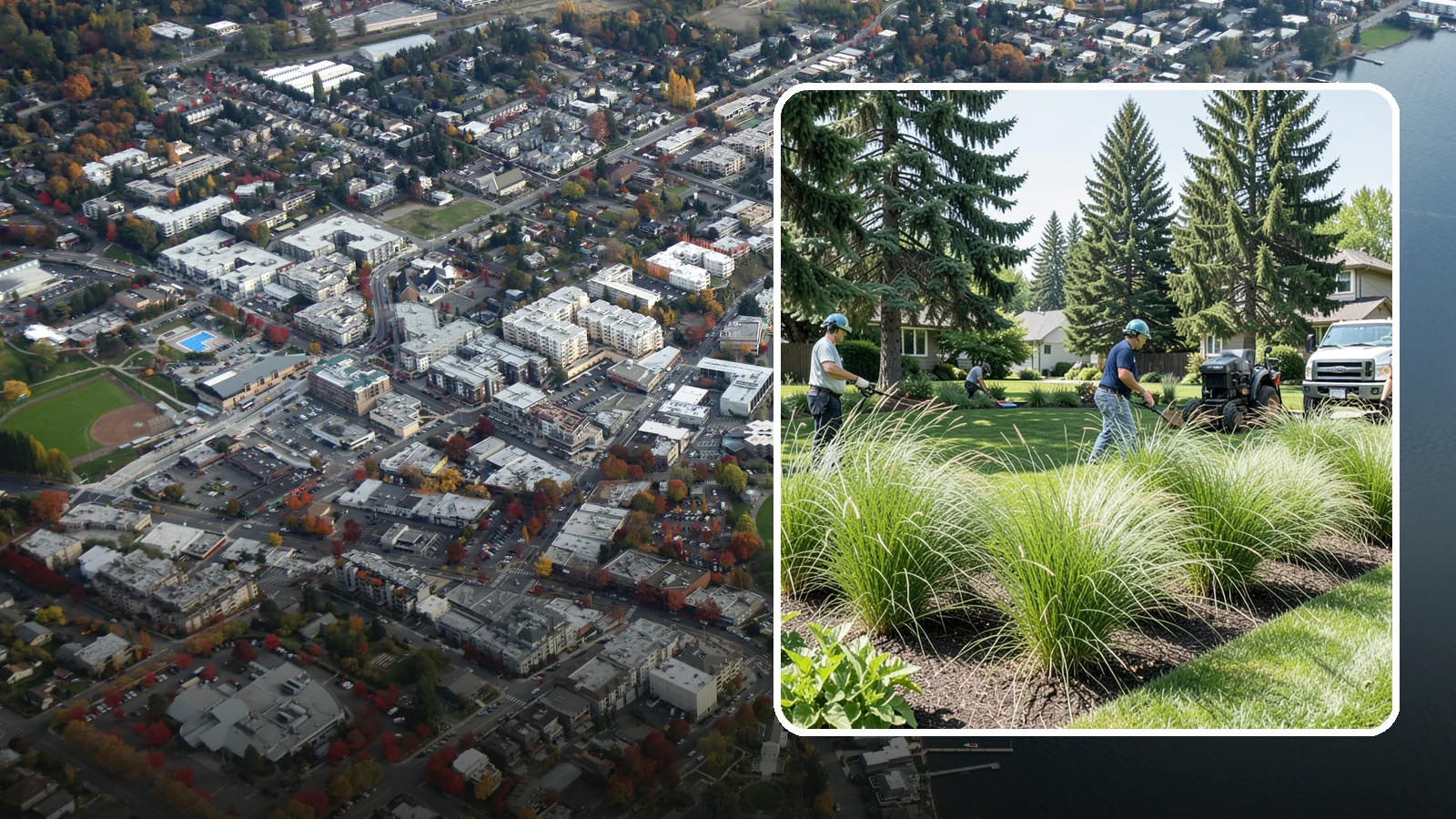 Ornamental Grass Planting in Kirkland, King County, WA - We plant ornamental grasses that add graceful movement and texture to Northwest landscapes.