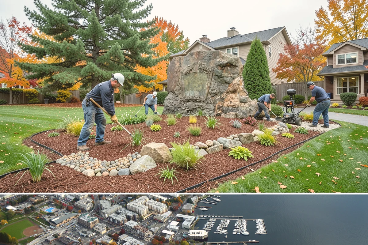 Ornamental Grass Planting in Kirkland, King County, WA - Spring planting gives ornamental grasses a full Northwest growing season to establish before their first winter dormancy.