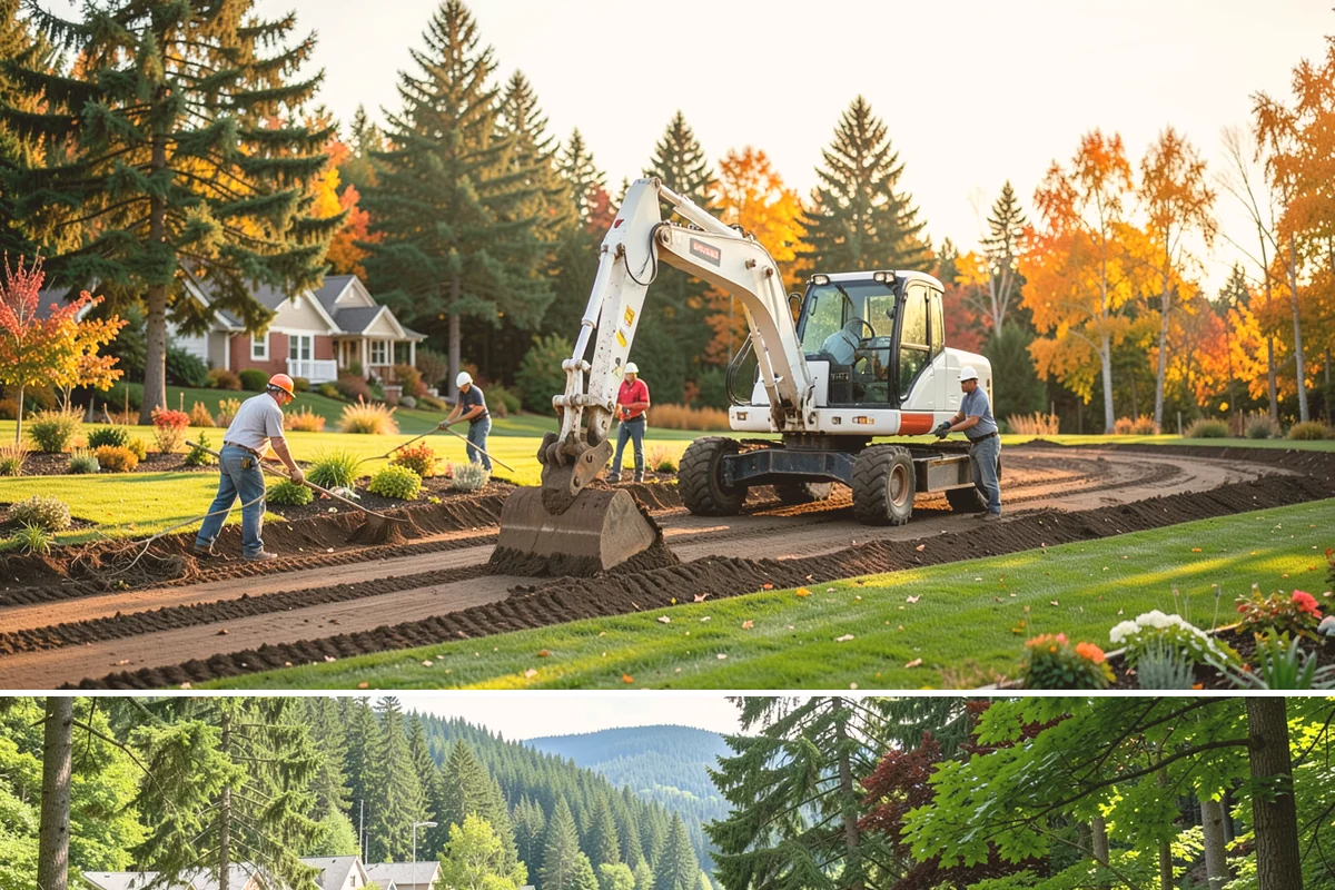 Ornamental Grass Planting in Lake Forest Park, King County, WA - Spring planting gives ornamental grasses a full Northwest growing season to establish before their first winter dormancy.