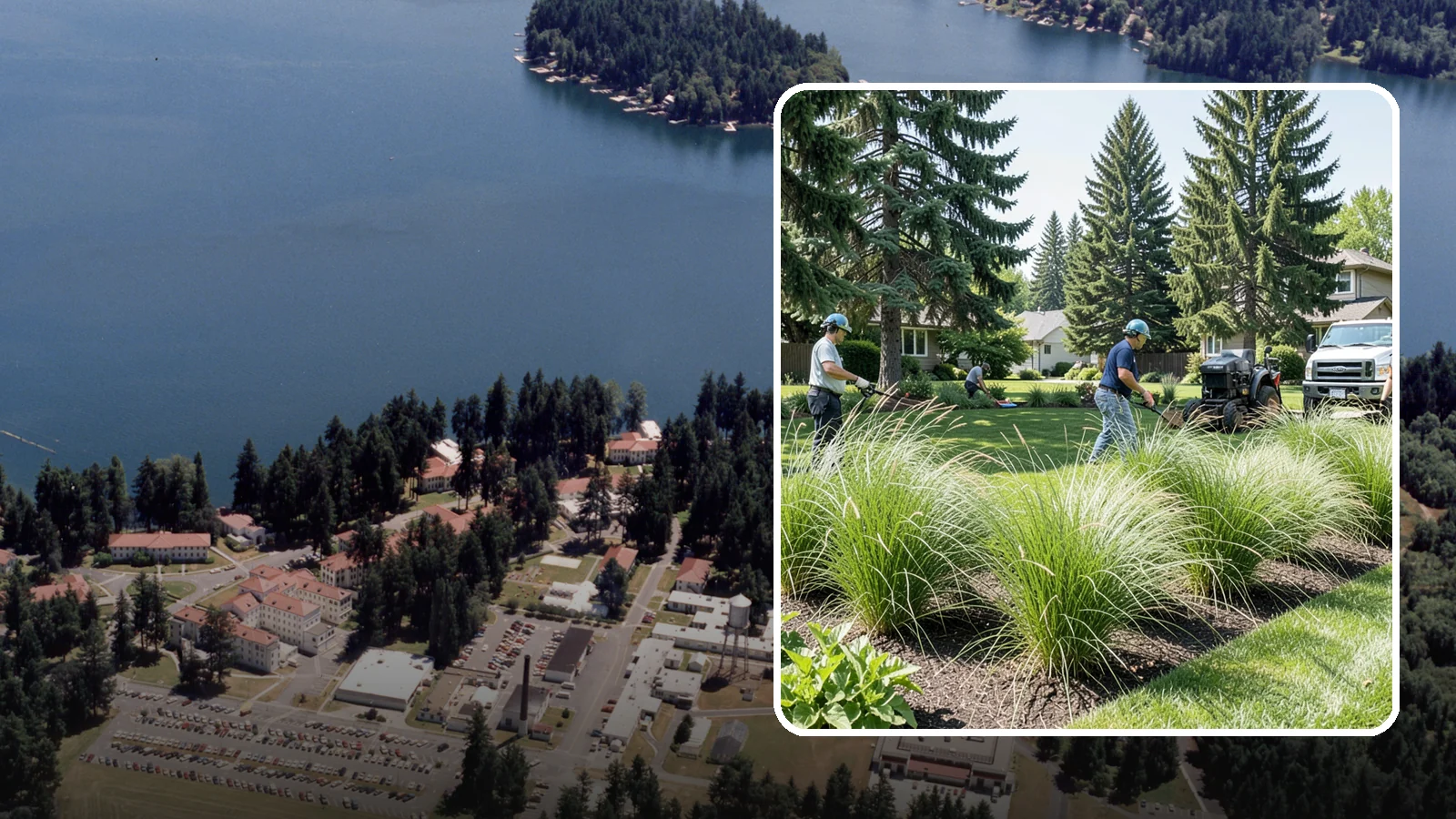 Ornamental Grass Planting in Lakewood, Pierce County, WA - We plant ornamental grasses that add graceful movement and texture to Northwest landscapes.