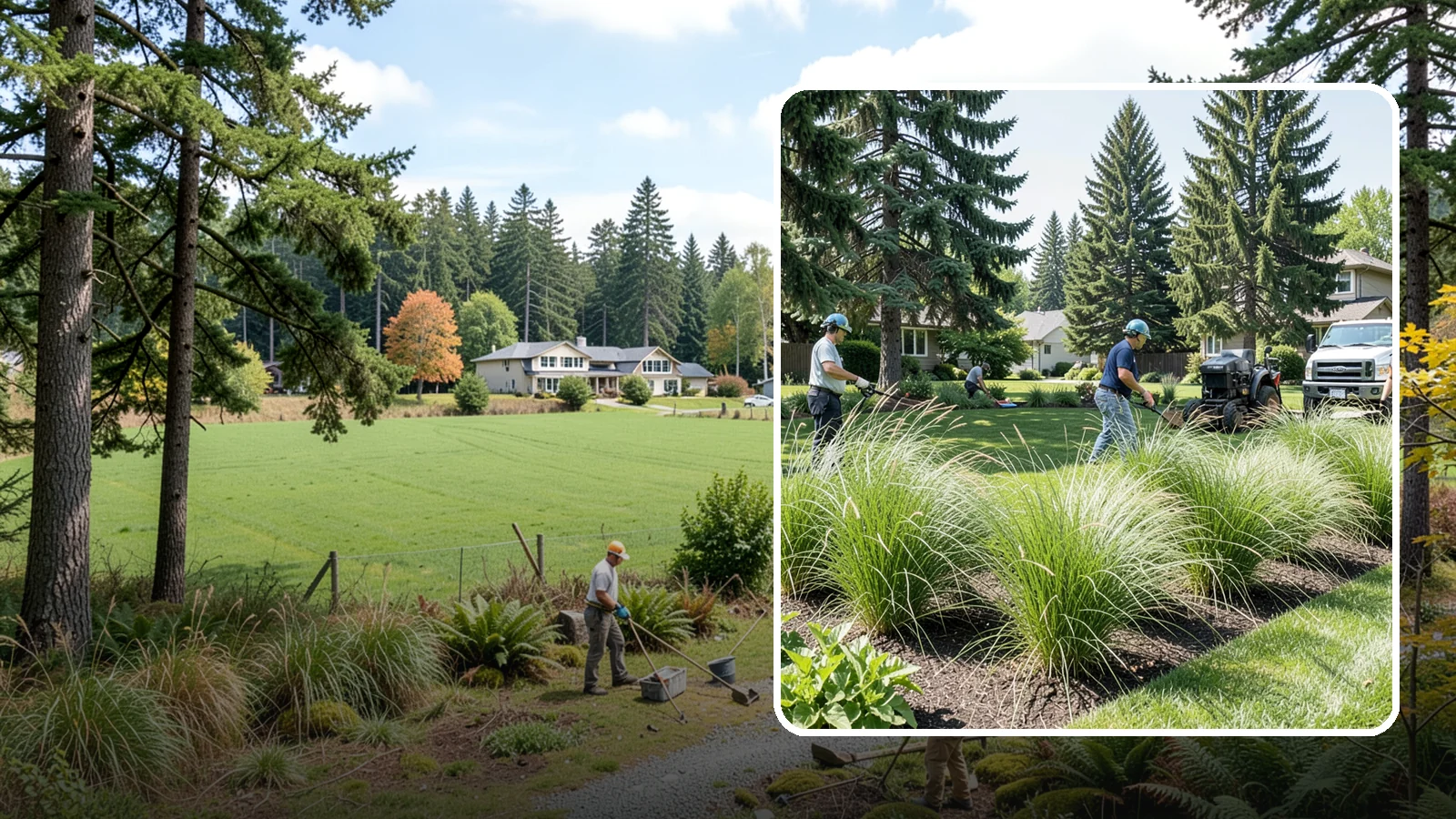 Ornamental Grass Planting in Lyman, Skagit County, WA - We plant ornamental grasses that add graceful movement and texture to Northwest landscapes.