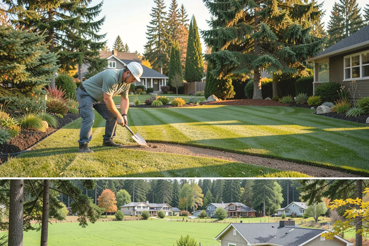 Ornamental Grass Planting in Lyman, Skagit County, WA - Spring planting gives ornamental grasses a full Northwest growing season to establish before their first winter dormancy.
