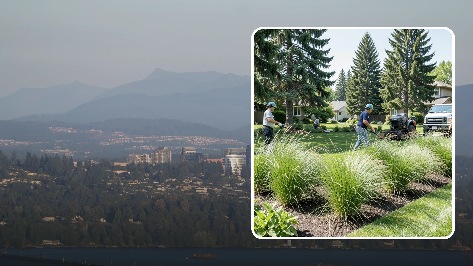 Ornamental Grass Planting in Medina, King County, WA - We plant ornamental grasses that add graceful movement and texture to Northwest landscapes.
