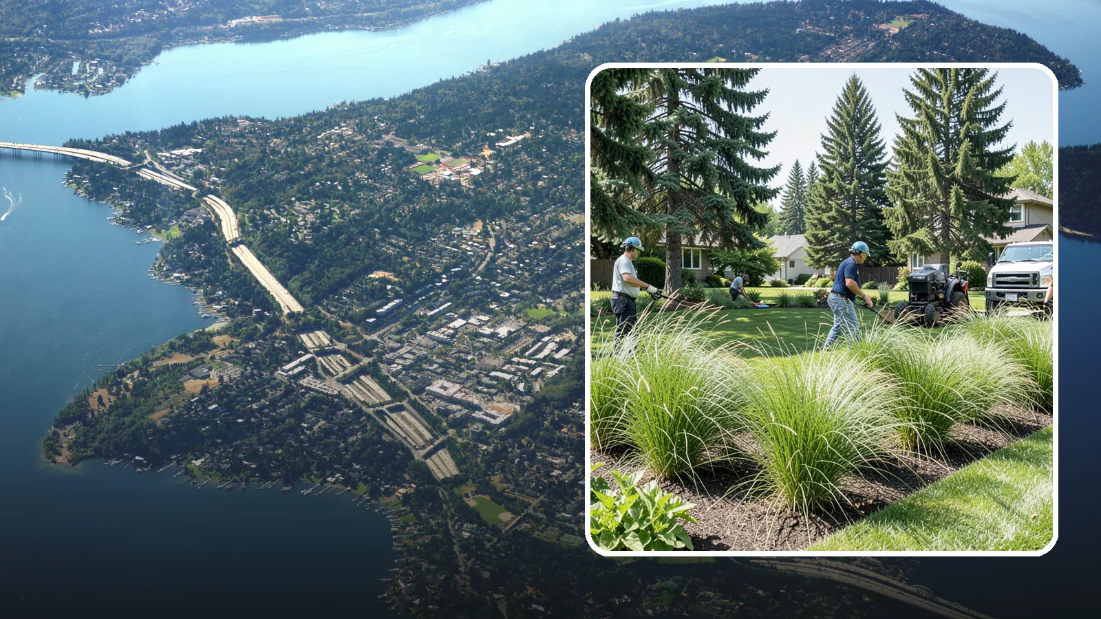 Ornamental Grass Planting in Mercer Island, King County, WA - We plant ornamental grasses that add graceful movement and texture to Northwest landscapes.