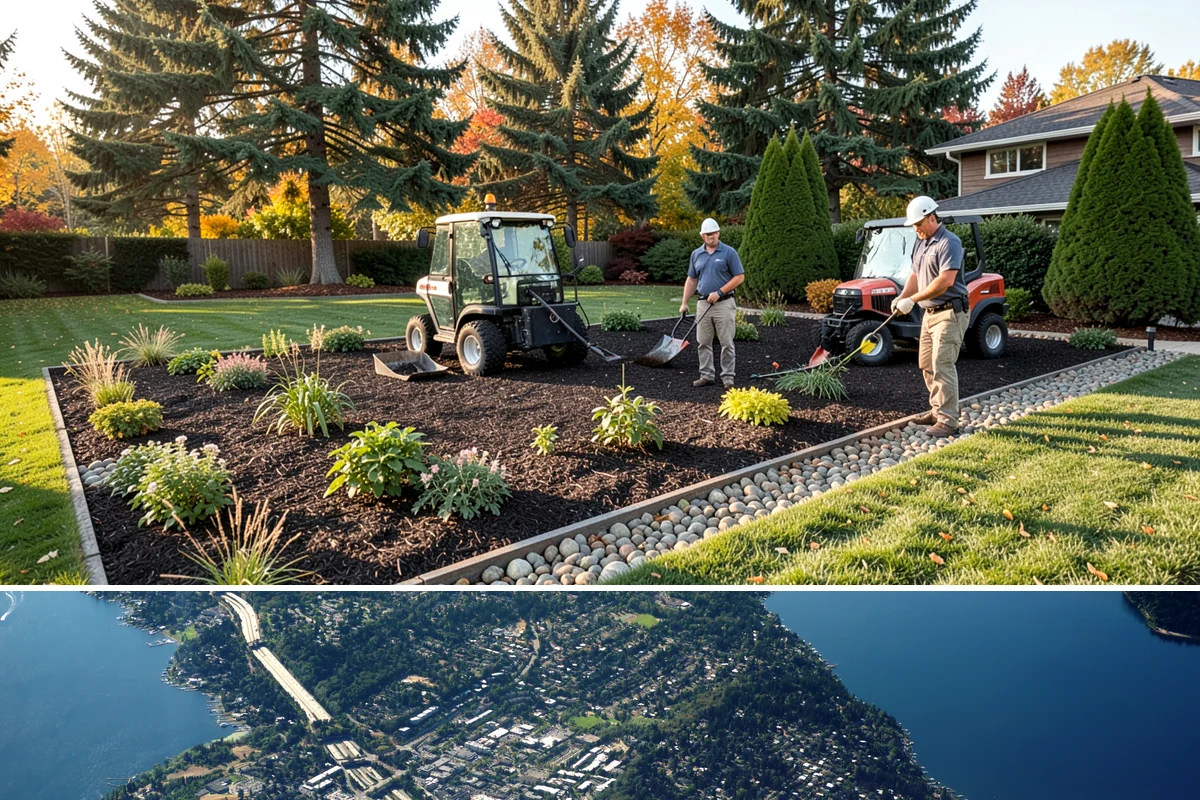 Ornamental Grass Planting in Mercer Island, King County, WA - Spring planting gives ornamental grasses a full Northwest growing season to establish before their first winter dormancy.