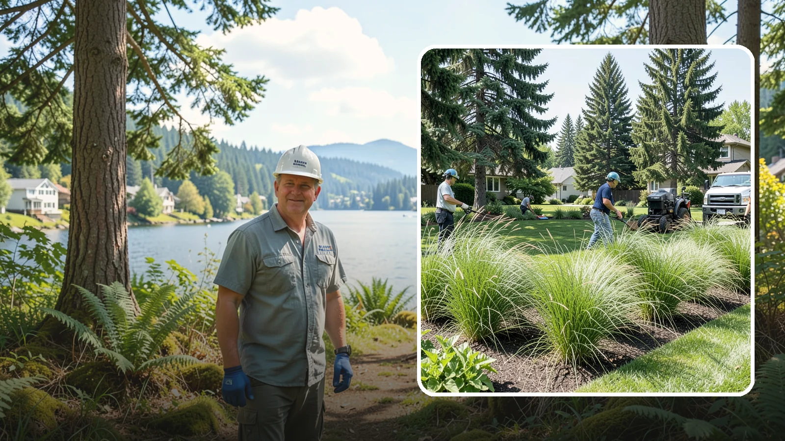 Ornamental Grass Planting in Milton, King County, WA - We plant ornamental grasses that add graceful movement and texture to Northwest landscapes.