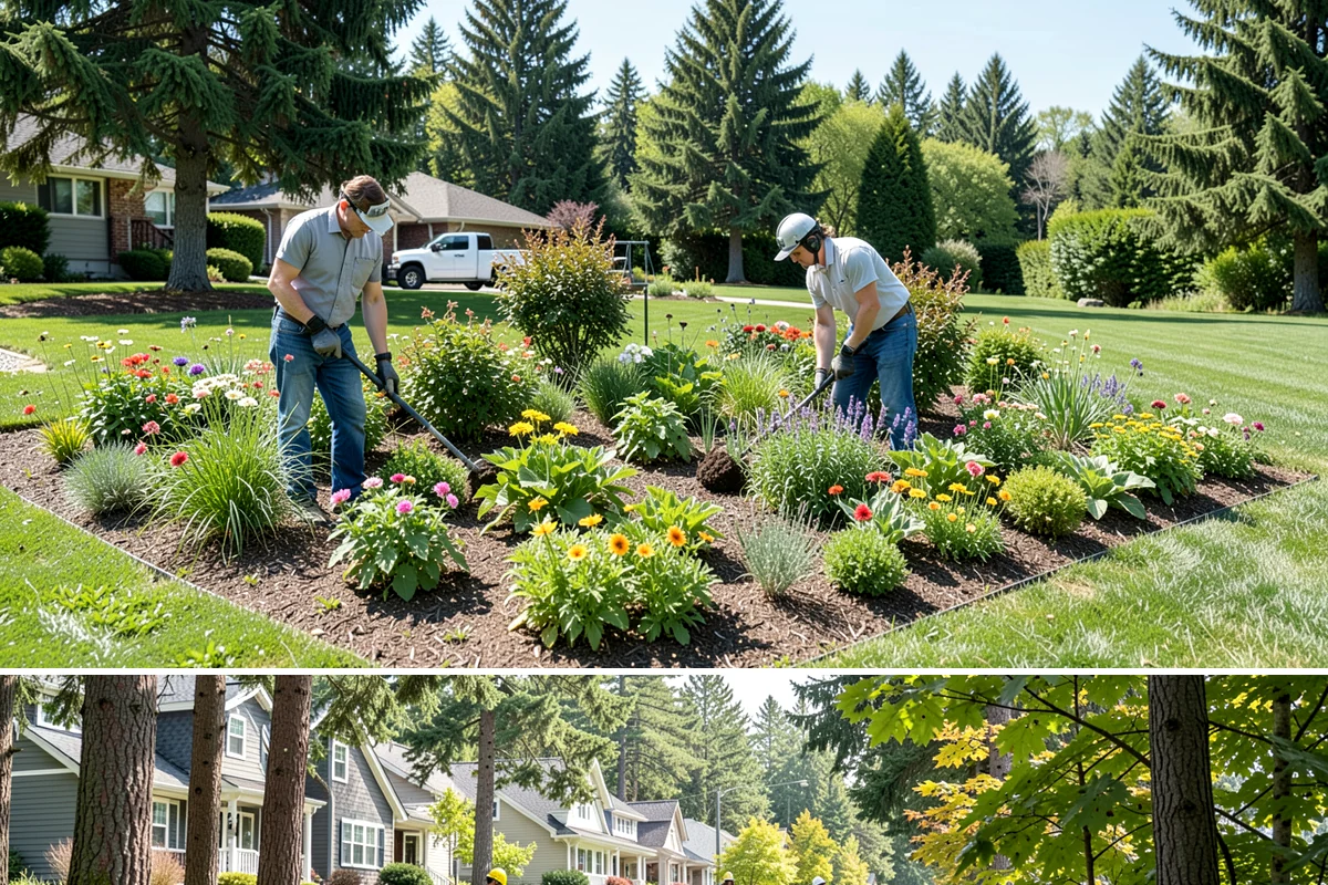 Ornamental Grass Planting in Normandy Park, King County, WA - Spring planting gives ornamental grasses a full Northwest growing season to establish before their first winter dormancy.