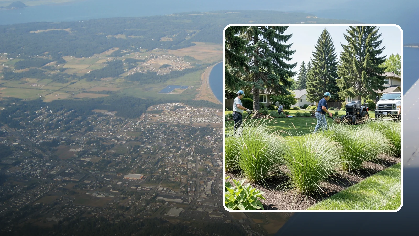 Ornamental Grass Planting in Oak Harbor, Island County, WA - We plant ornamental grasses that add graceful movement and texture to Northwest landscapes.