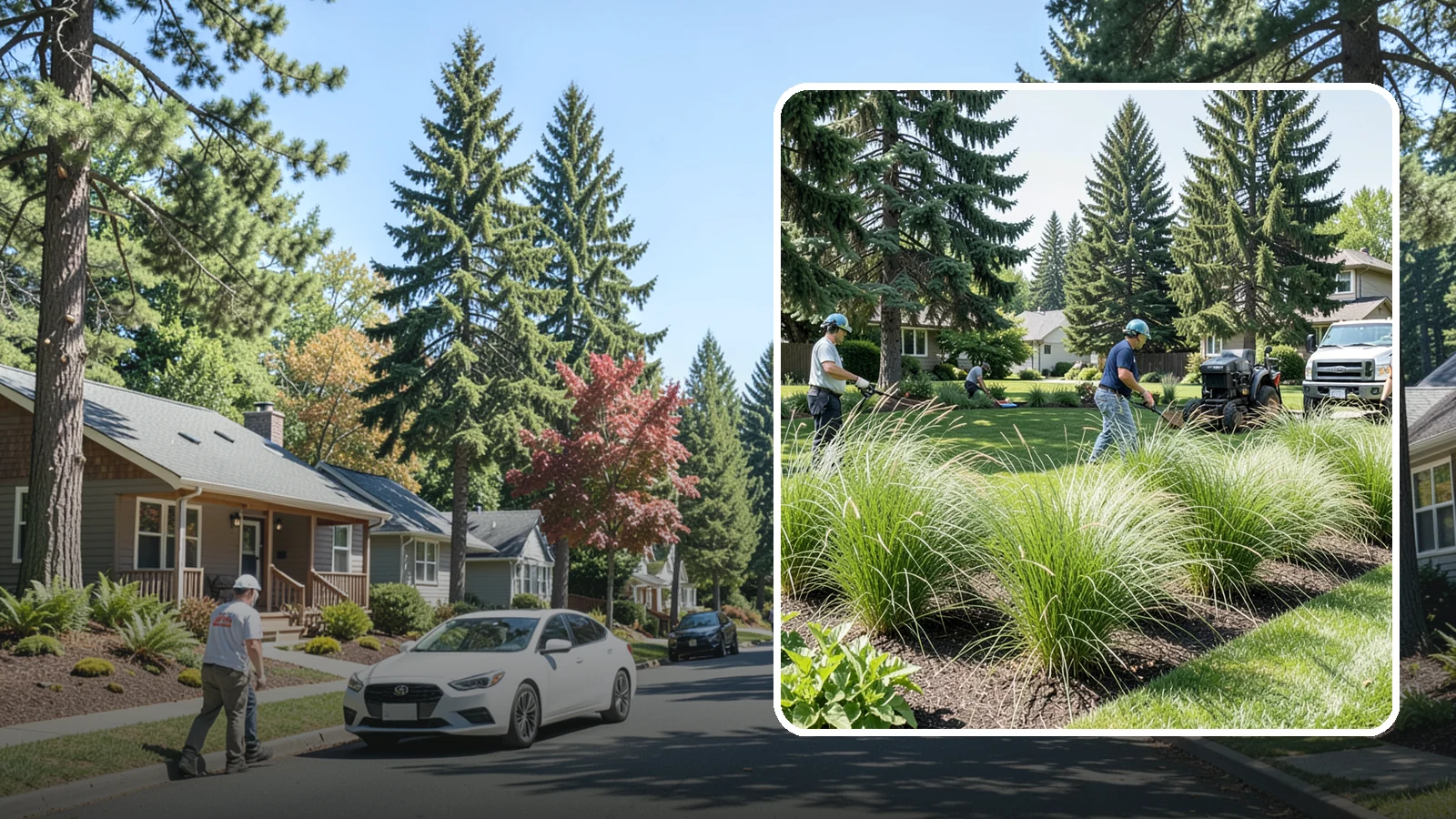 Ornamental Grass Planting in Orting, Pierce County, WA - We plant ornamental grasses that add graceful movement and texture to Northwest landscapes.