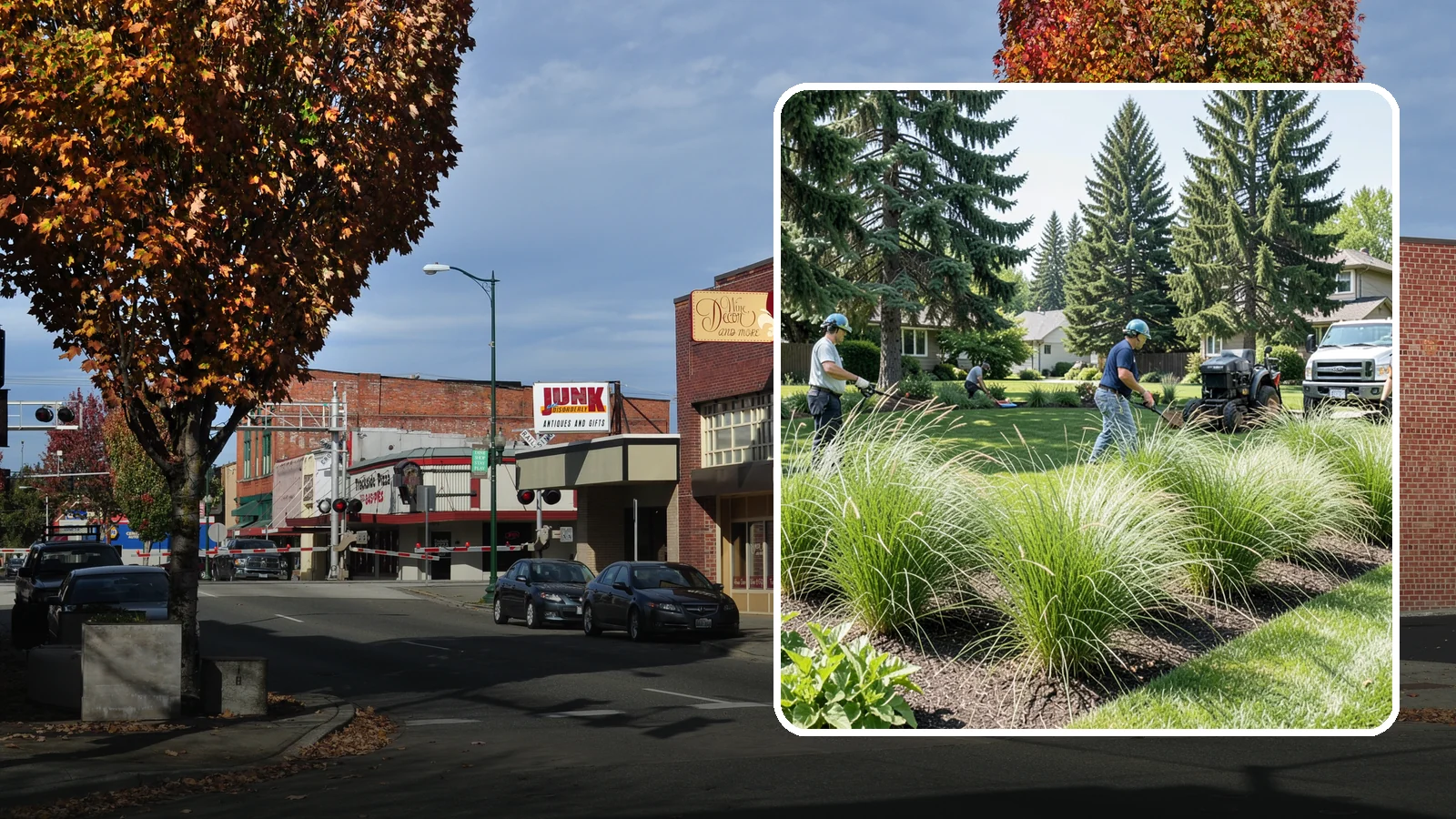 Ornamental Grass Planting in Puyallup, Pierce County, WA - We plant ornamental grasses that add graceful movement and texture to Northwest landscapes.