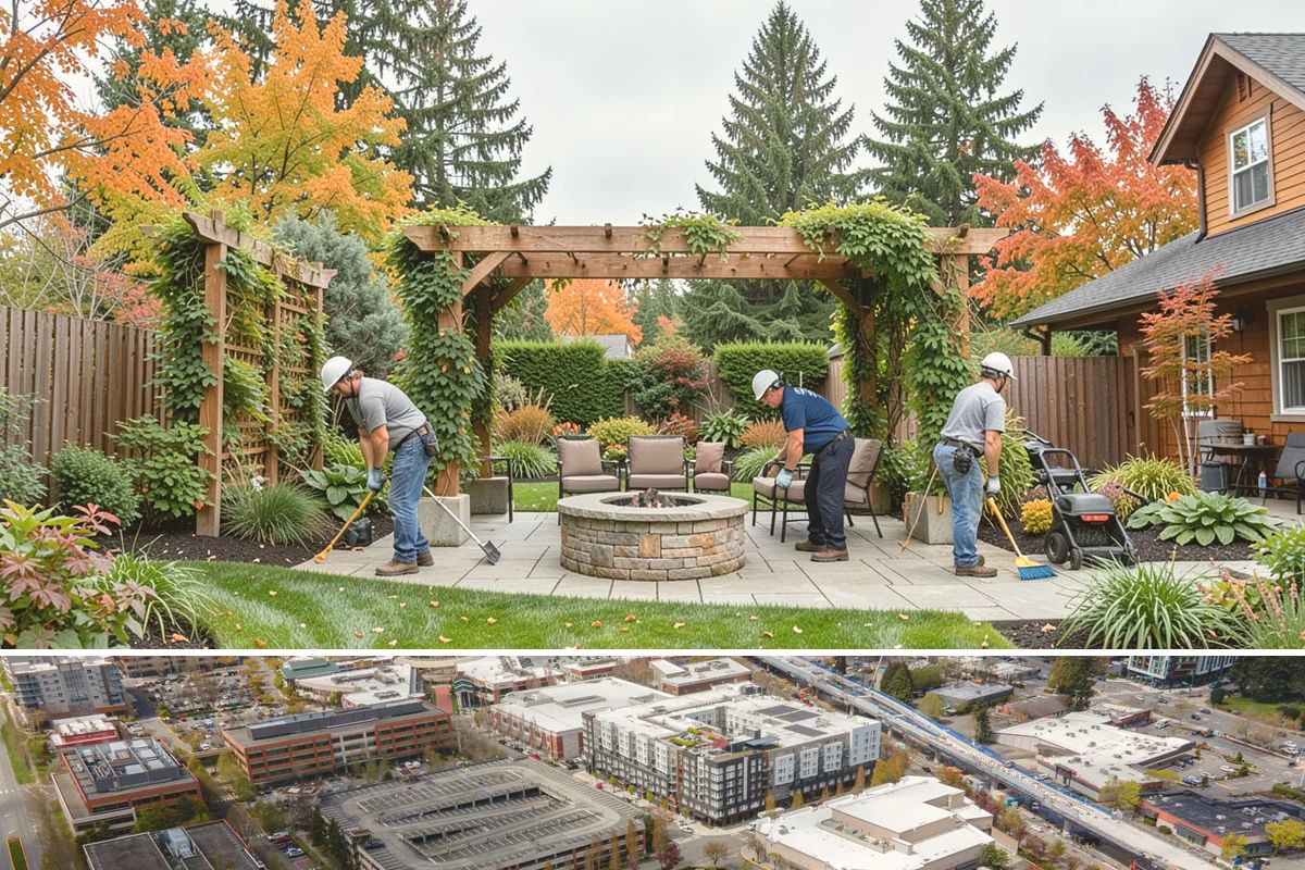Ornamental Grass Planting in Redmond, King County, WA - Spring planting gives ornamental grasses a full Northwest growing season to establish before their first winter dormancy.