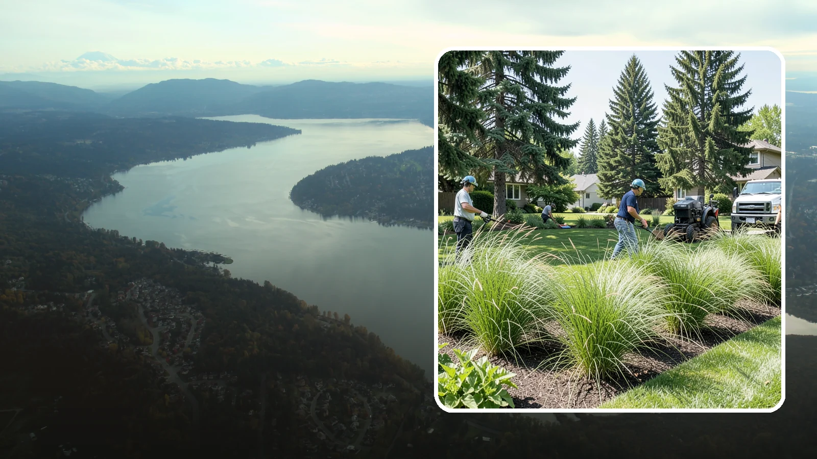 Ornamental Grass Planting in Sammamish, King County, WA - We plant ornamental grasses that add graceful movement and texture to Northwest landscapes.