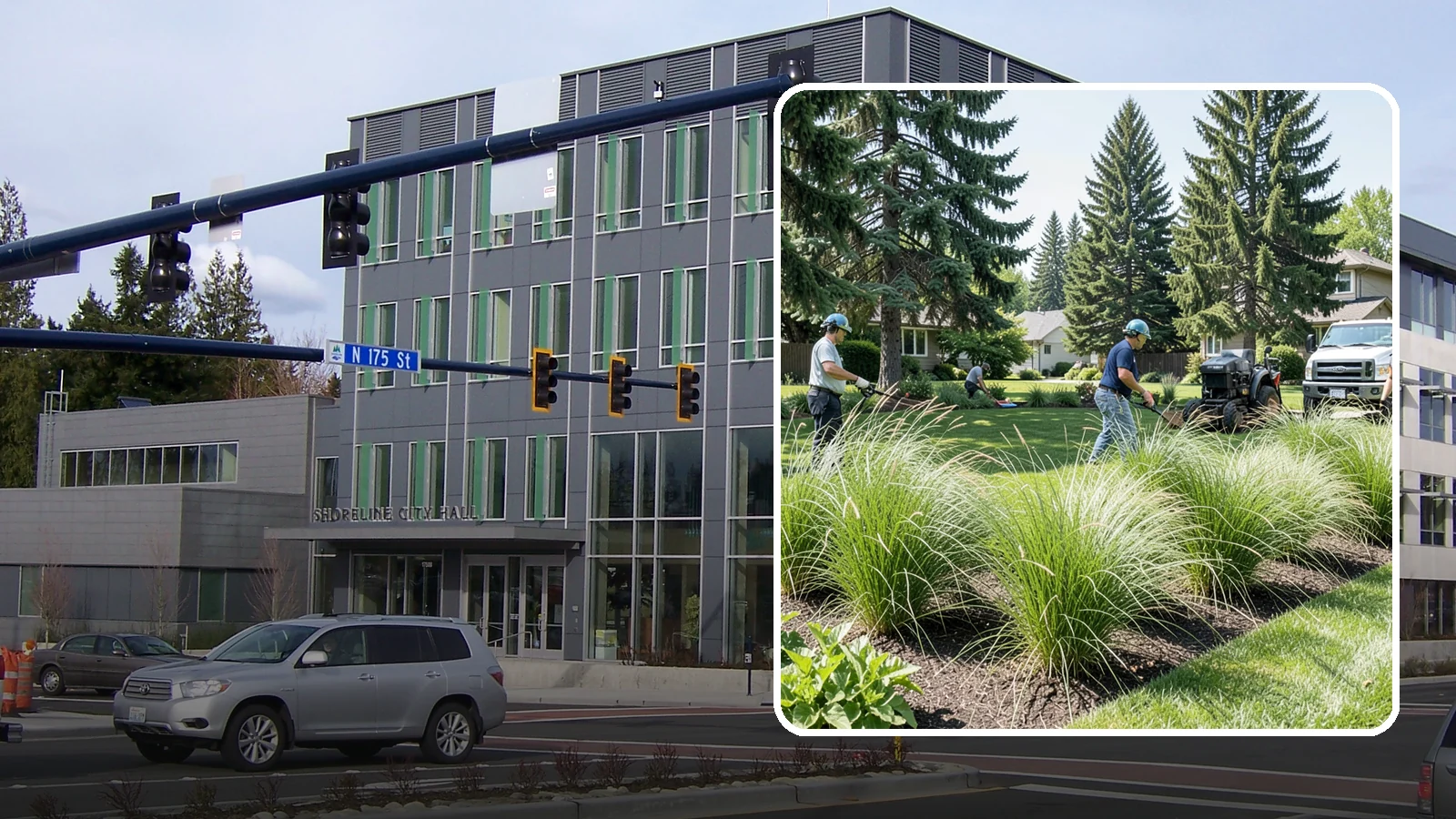 Ornamental Grass Planting in Shoreline, King County, WA - We plant ornamental grasses that add graceful movement and texture to Northwest landscapes.