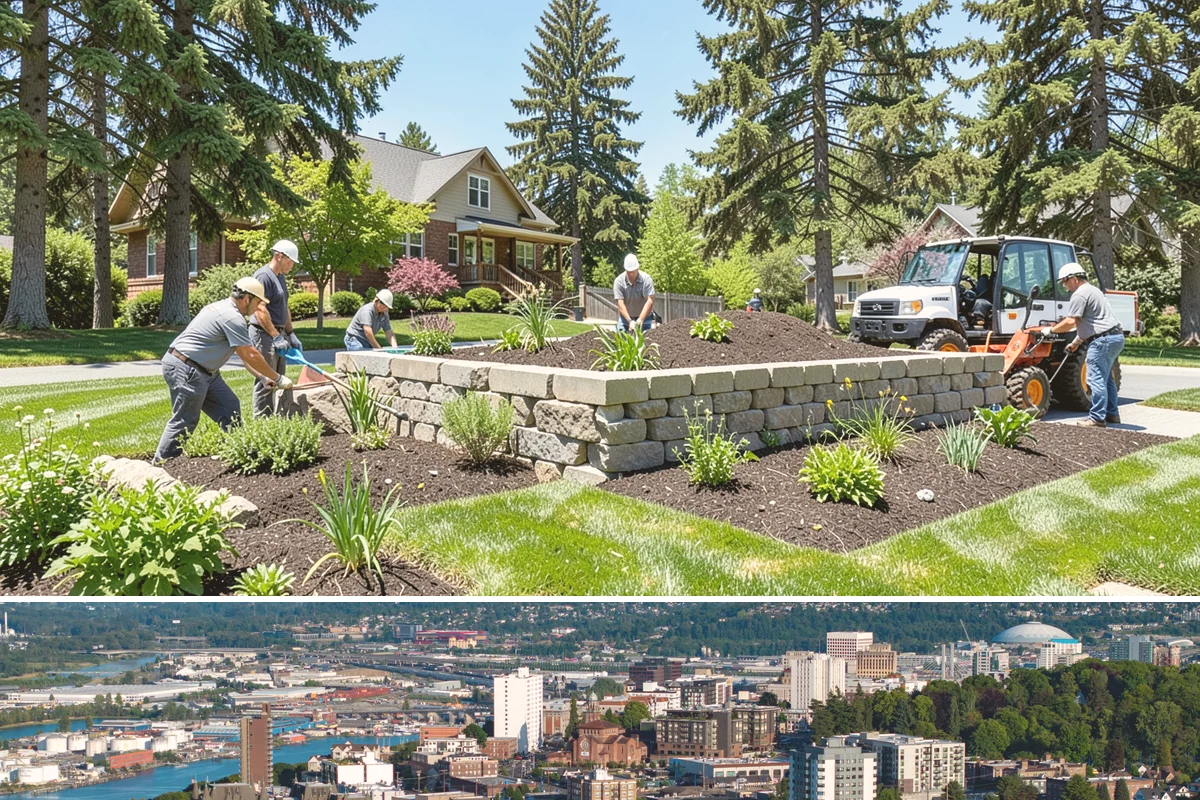 Ornamental Grass Planting in Tacoma, Pierce County, WA - Spring planting gives ornamental grasses a full Northwest growing season to establish before their first winter dormancy.