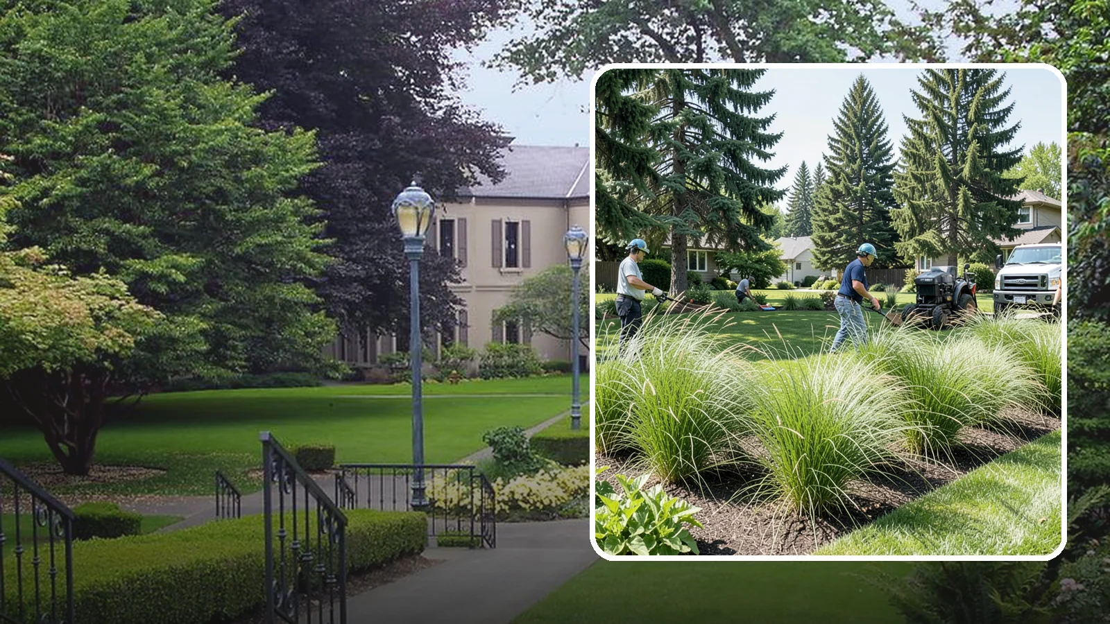 Ornamental Grass Planting in Woodinville, King County, WA - We plant ornamental grasses that add graceful movement and texture to Northwest landscapes.