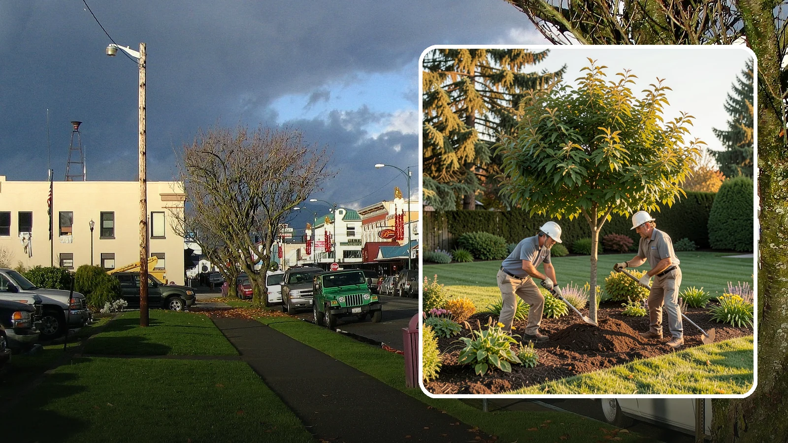 Ornamental Tree Planting in Arlington, Snohomish County, WA - Specimen and ornamental trees planted for shade, privacy, and standout seasonal beauty.