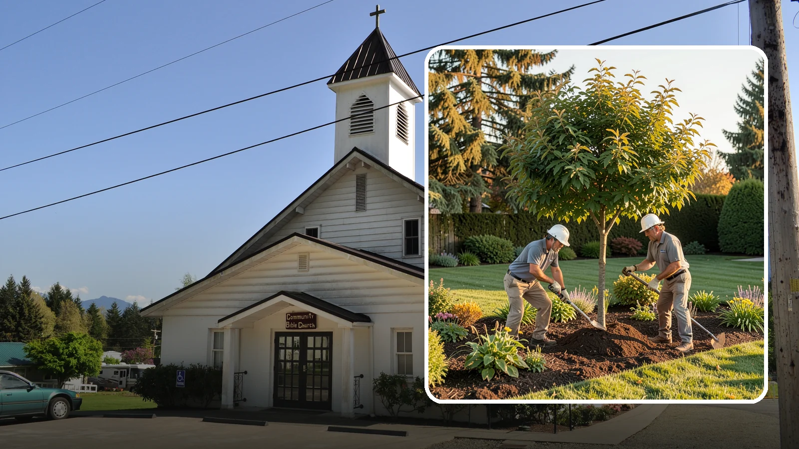Ornamental Tree Planting in Concrete, Skagit County, WA - Specimen and ornamental trees planted for shade, privacy, and standout seasonal beauty.
