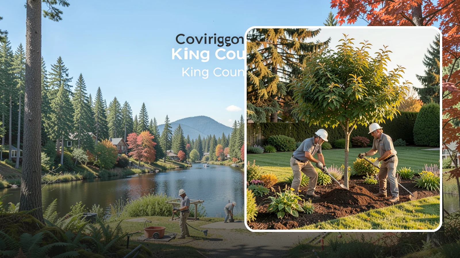 Ornamental Tree Planting in Covington, King County, WA - Specimen and ornamental trees planted for shade, privacy, and standout seasonal beauty.