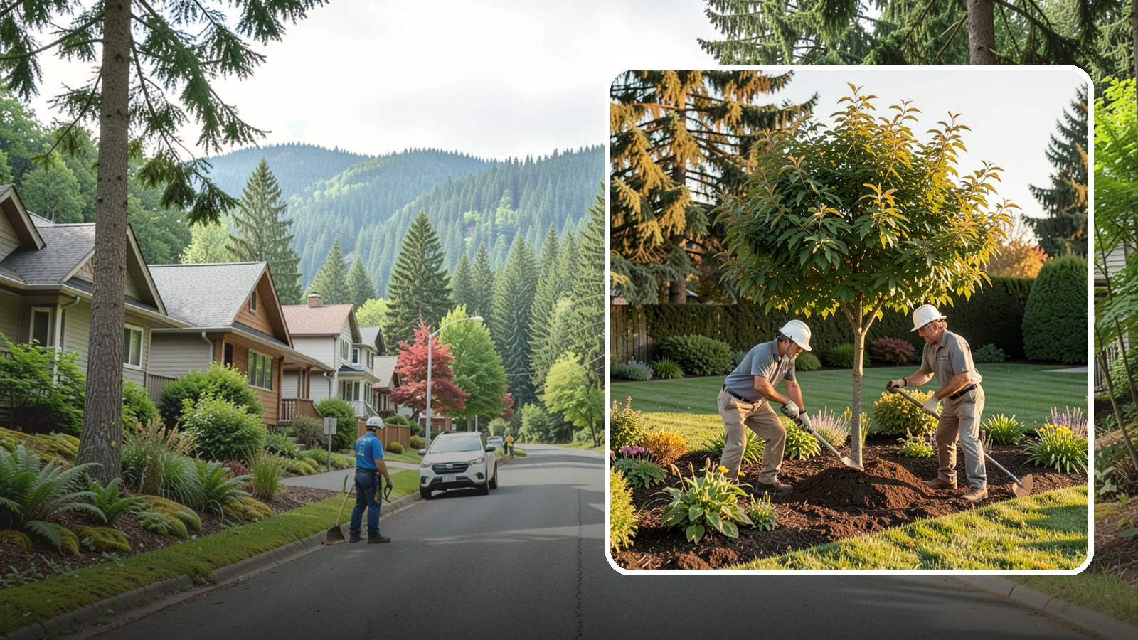 Ornamental Tree Planting in Darrington, Snohomish County, WA - Specimen and ornamental trees planted for shade, privacy, and standout seasonal beauty.