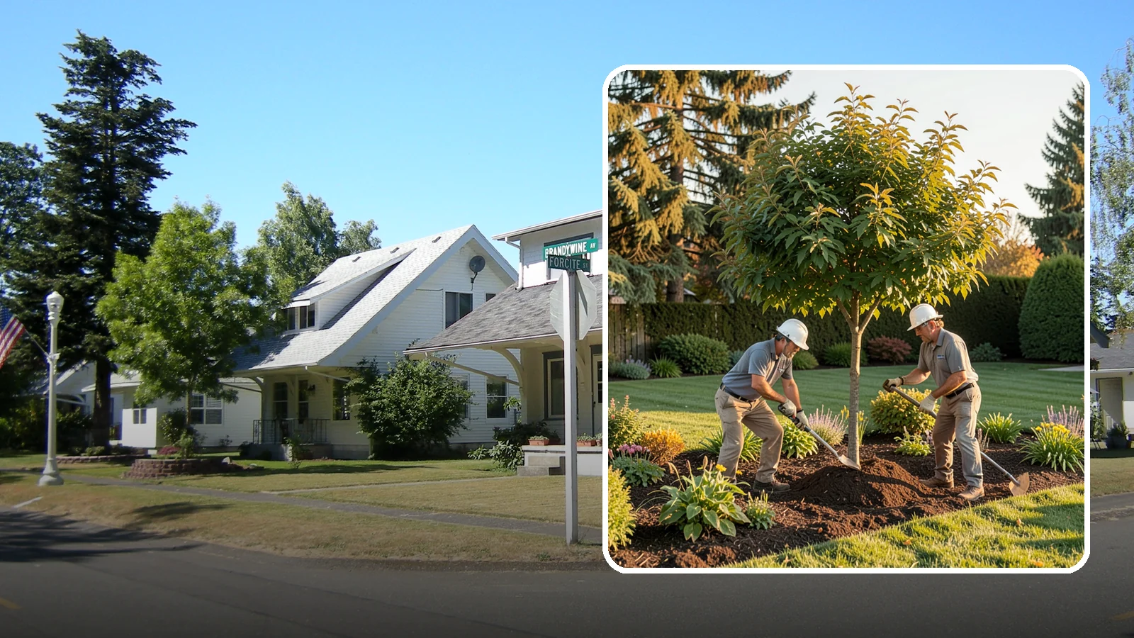 Ornamental Tree Planting in DuPont, Pierce County, WA - Specimen and ornamental trees planted for shade, privacy, and standout seasonal beauty.