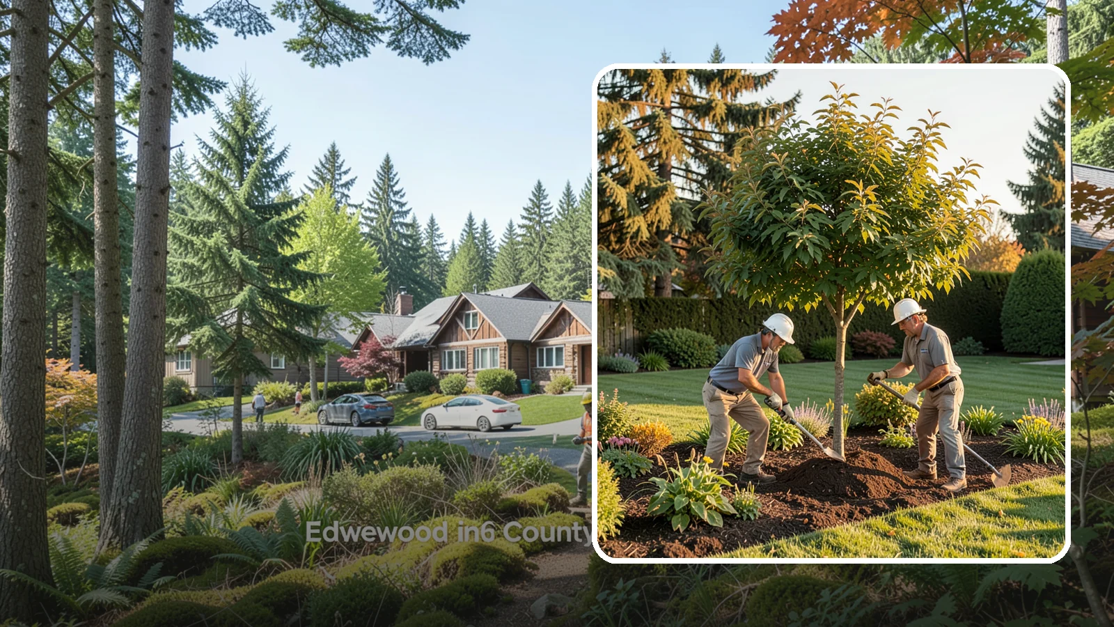 Ornamental Tree Planting in Edgewood, Pierce County, WA - Specimen and ornamental trees planted for shade, privacy, and standout seasonal beauty.